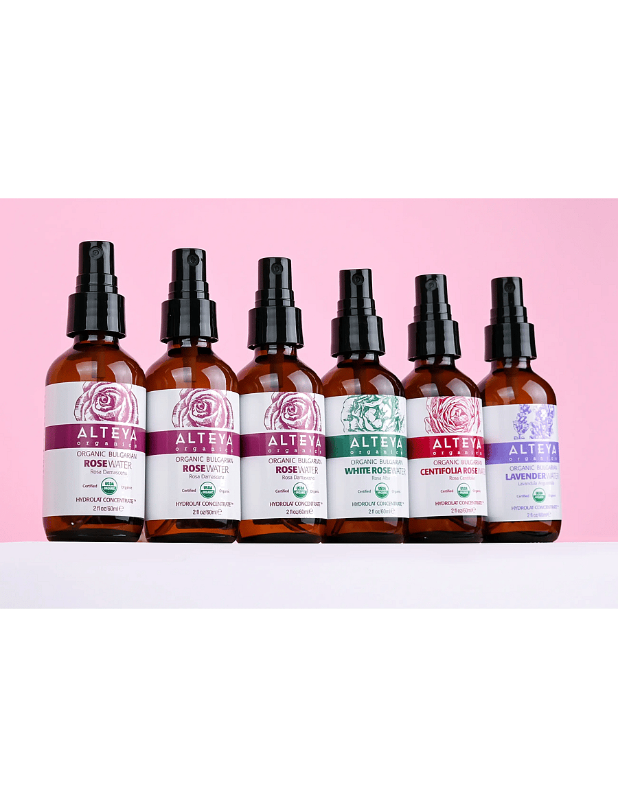 Alteya Organics - Organic Bulgarian Floral Water Starter Kit – 6 x 60 ml - handa henni - clear - 3