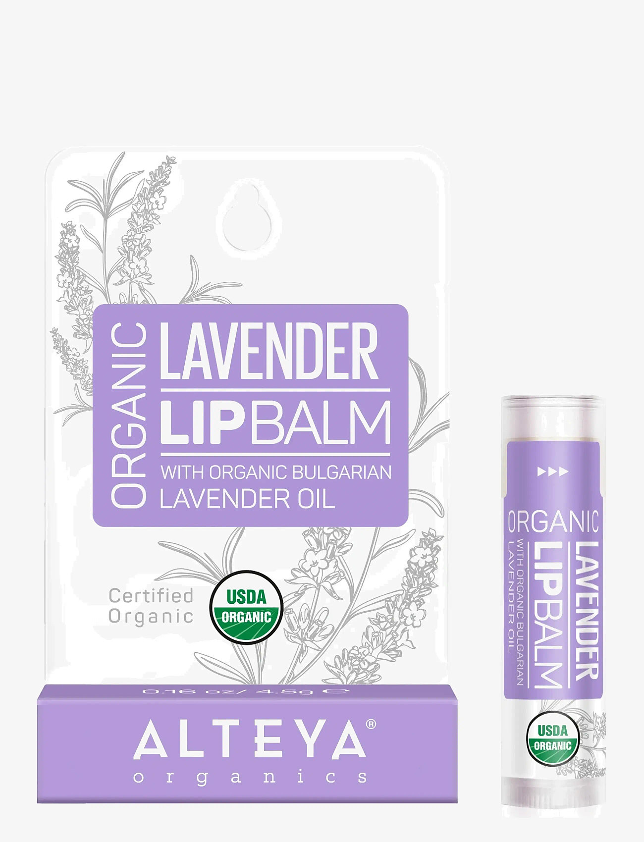Alteya Organics - Organic Lip Balm – Lavender - læbepomade - natural off-white balm - 2