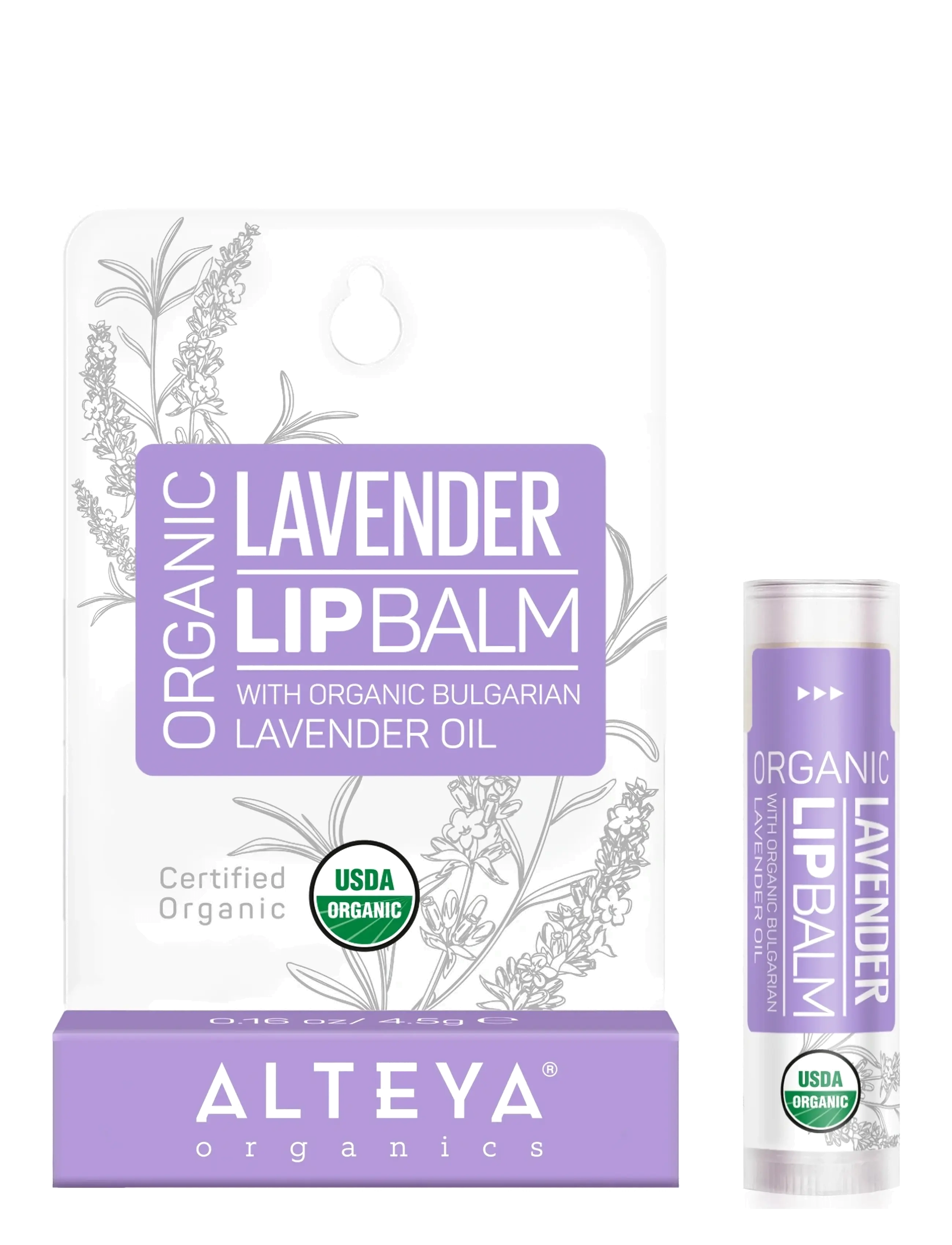 Alteya Organics - Organic Lip Balm – Lavender - natural off-white balm - 2