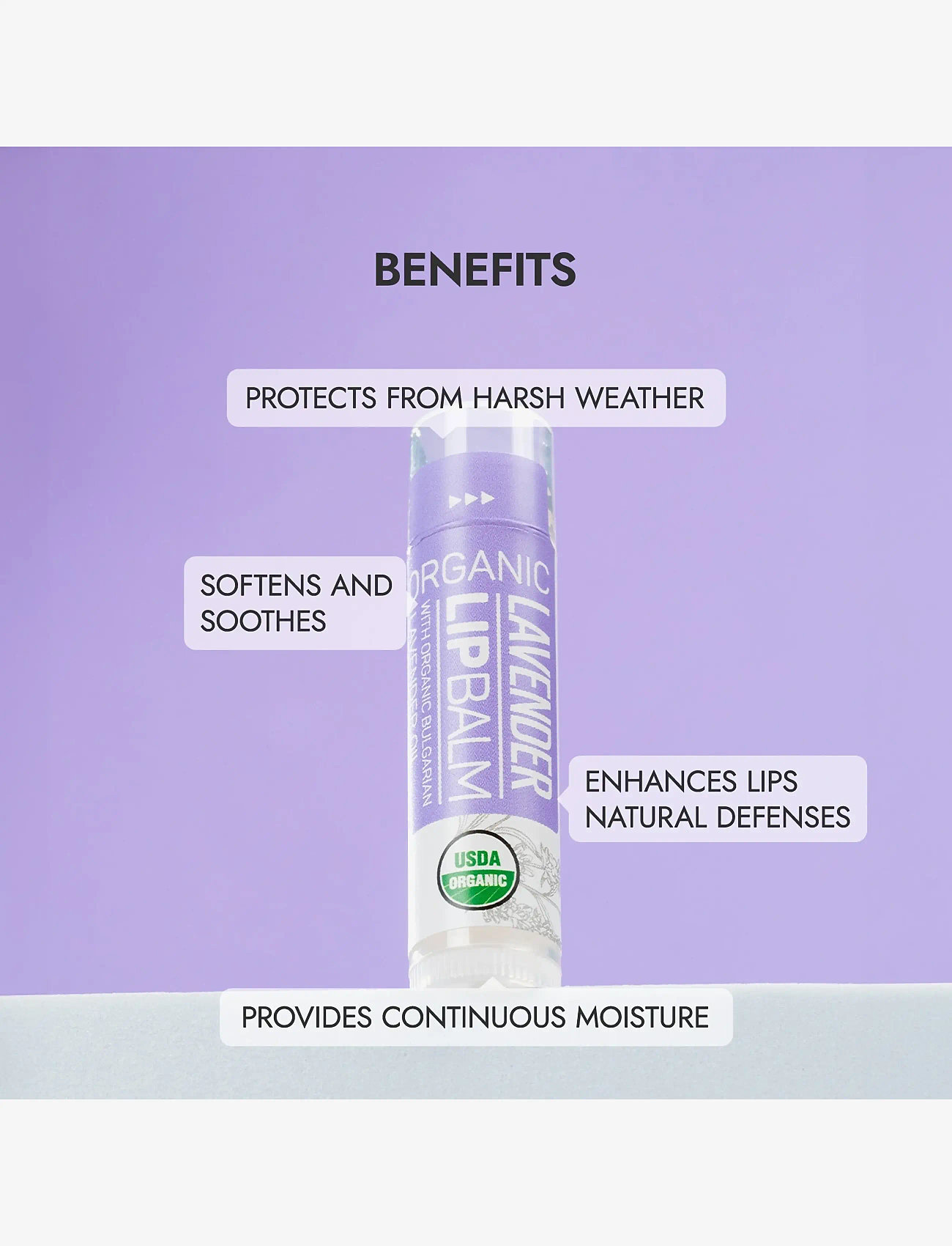Alteya Organics - Organic Lip Balm – Lavender - læbepomade - natural off-white balm - 3