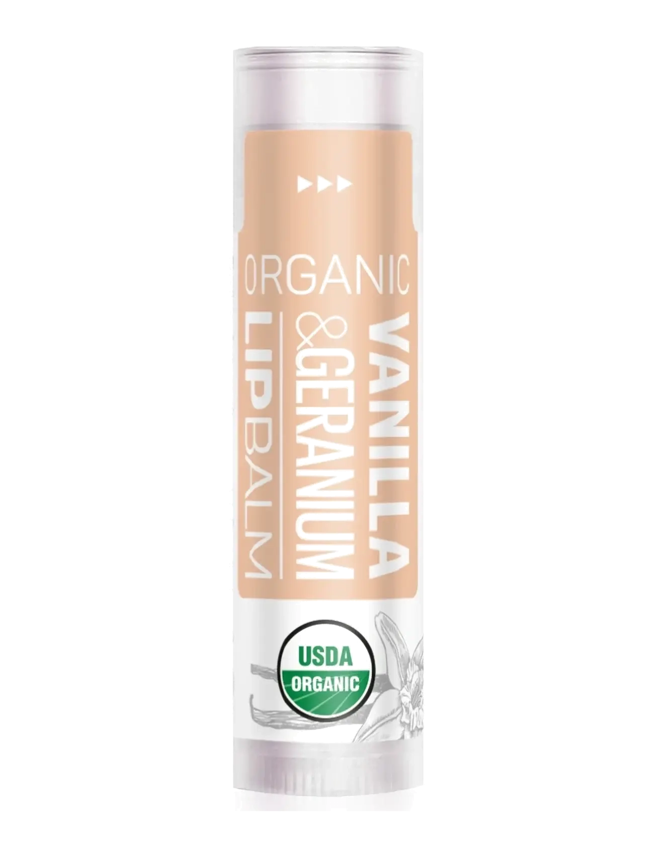 Alteya Organics Organic Lip Balm – Vanilla & Geranium - Läppar - NATURAL OFF-WHITE BALM / natural