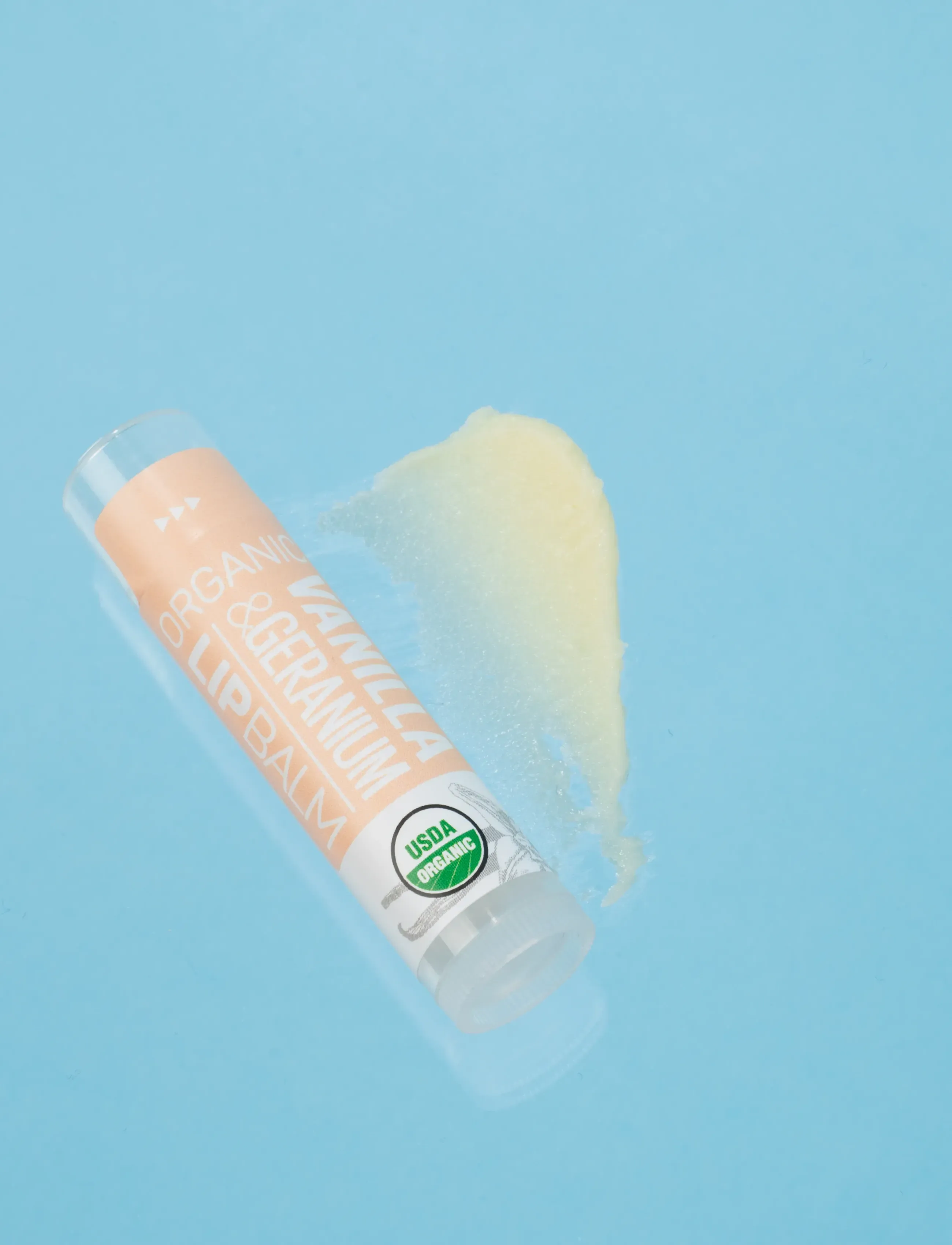 Alteya Organics - Organic Lip Balm – Vanilla & Geranium - natural off-white balm - 3
