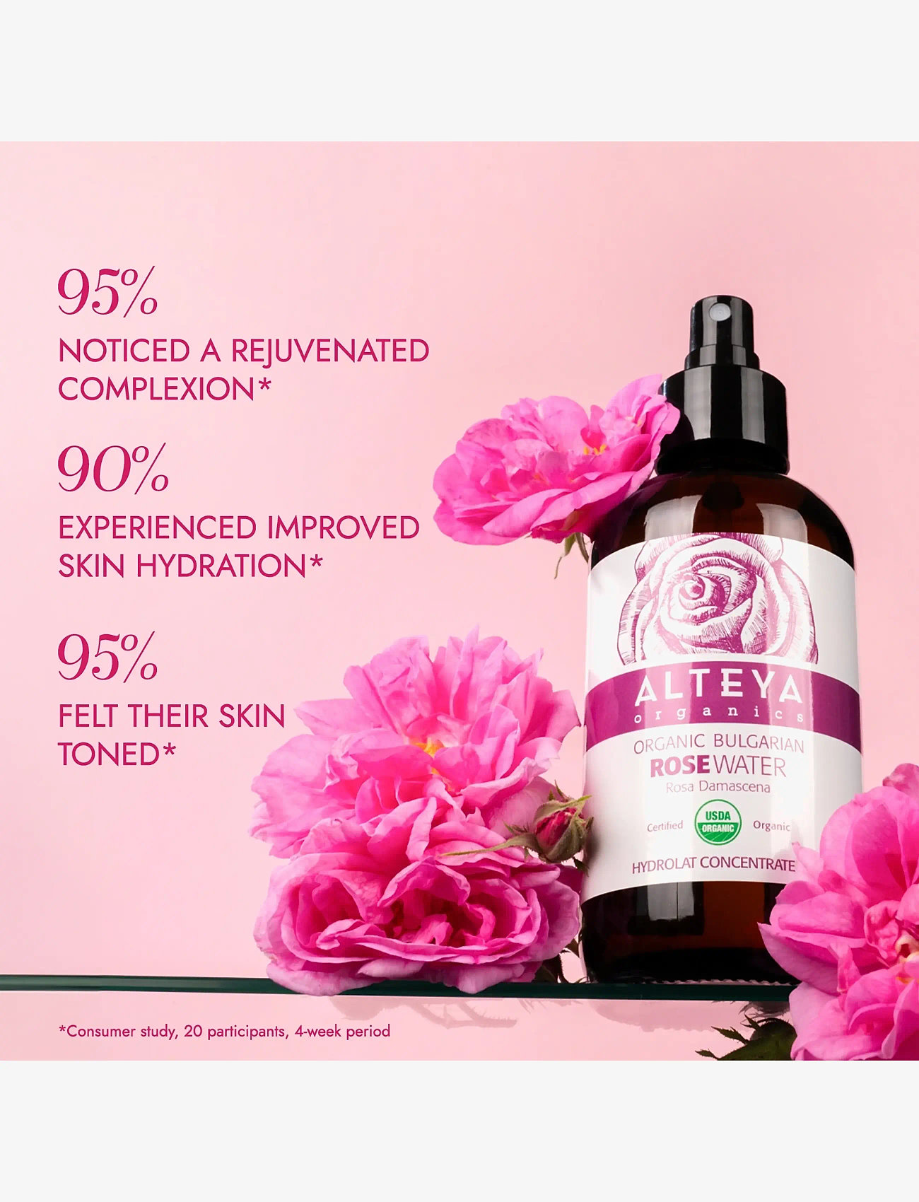 Alteya Organics - Organic Bulgarian Rose Water - ansigtsmist - clear - 3