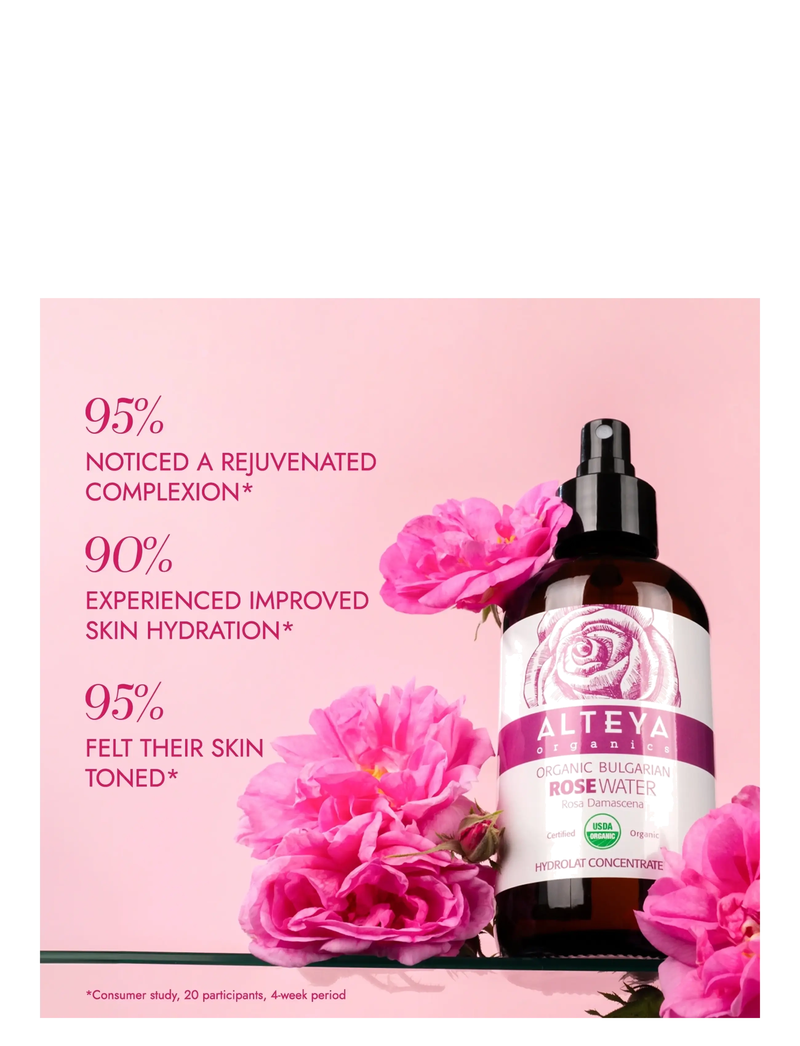 Alteya Organics - Organic Bulgarian Rose Water - fuktighetsgivende toner - clear - 3
