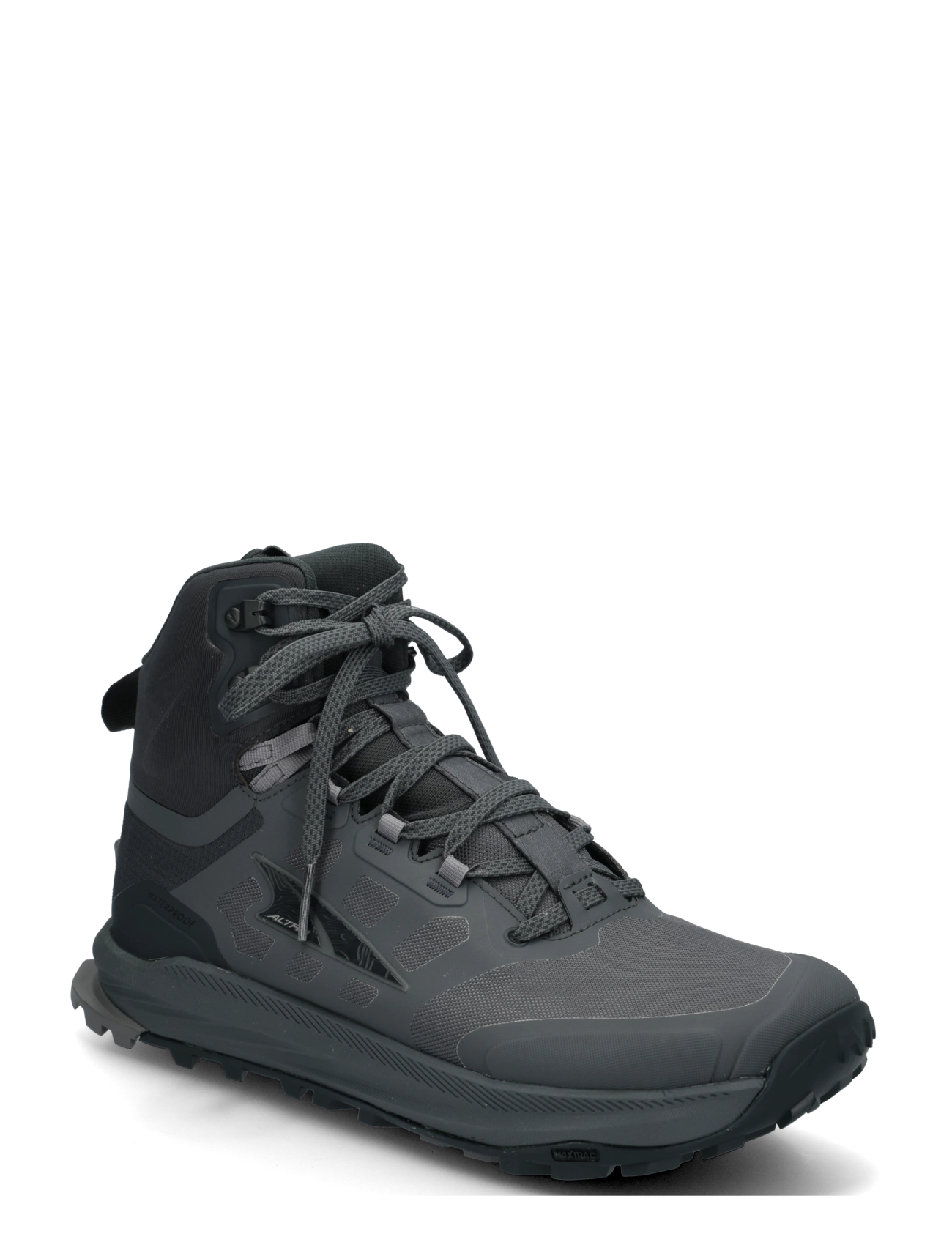 Altra M LONE PEAK 9 WATERPROOF MID - Hiking shoes - BLACK/GRAY / grey