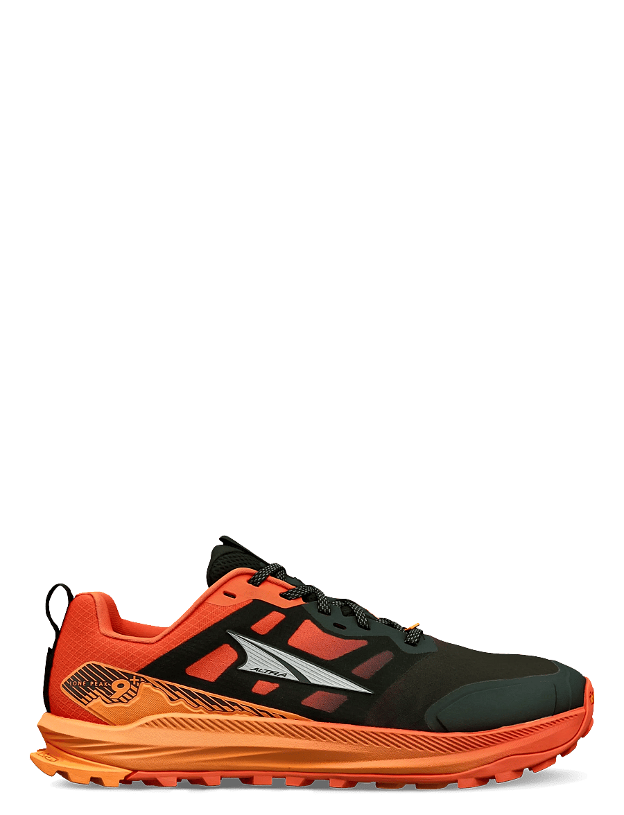 Altra - M LONE PEAK 9+ - chaussures de course - black/orange - 0