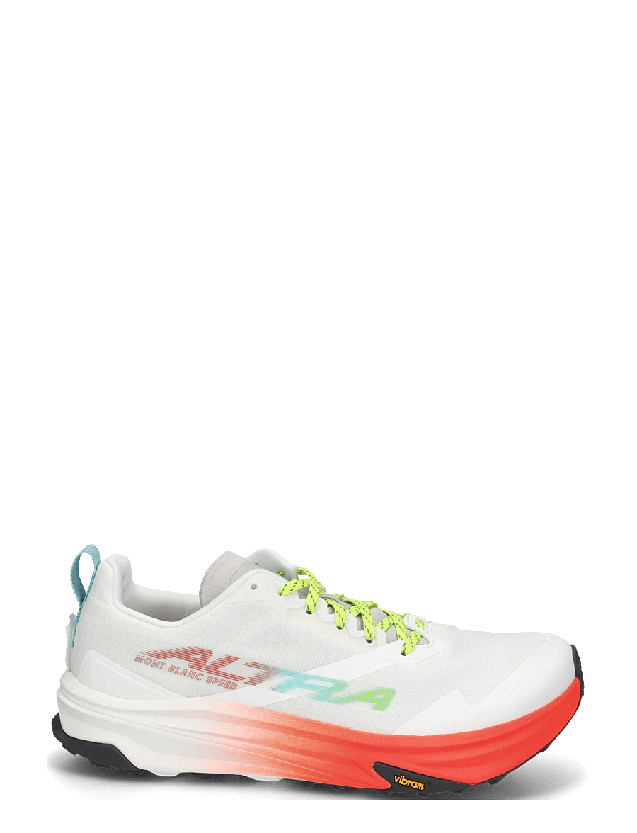 Altra - M MONT BLANC SPEED - laufschuhe - white/fry coral/vpr blu - 2