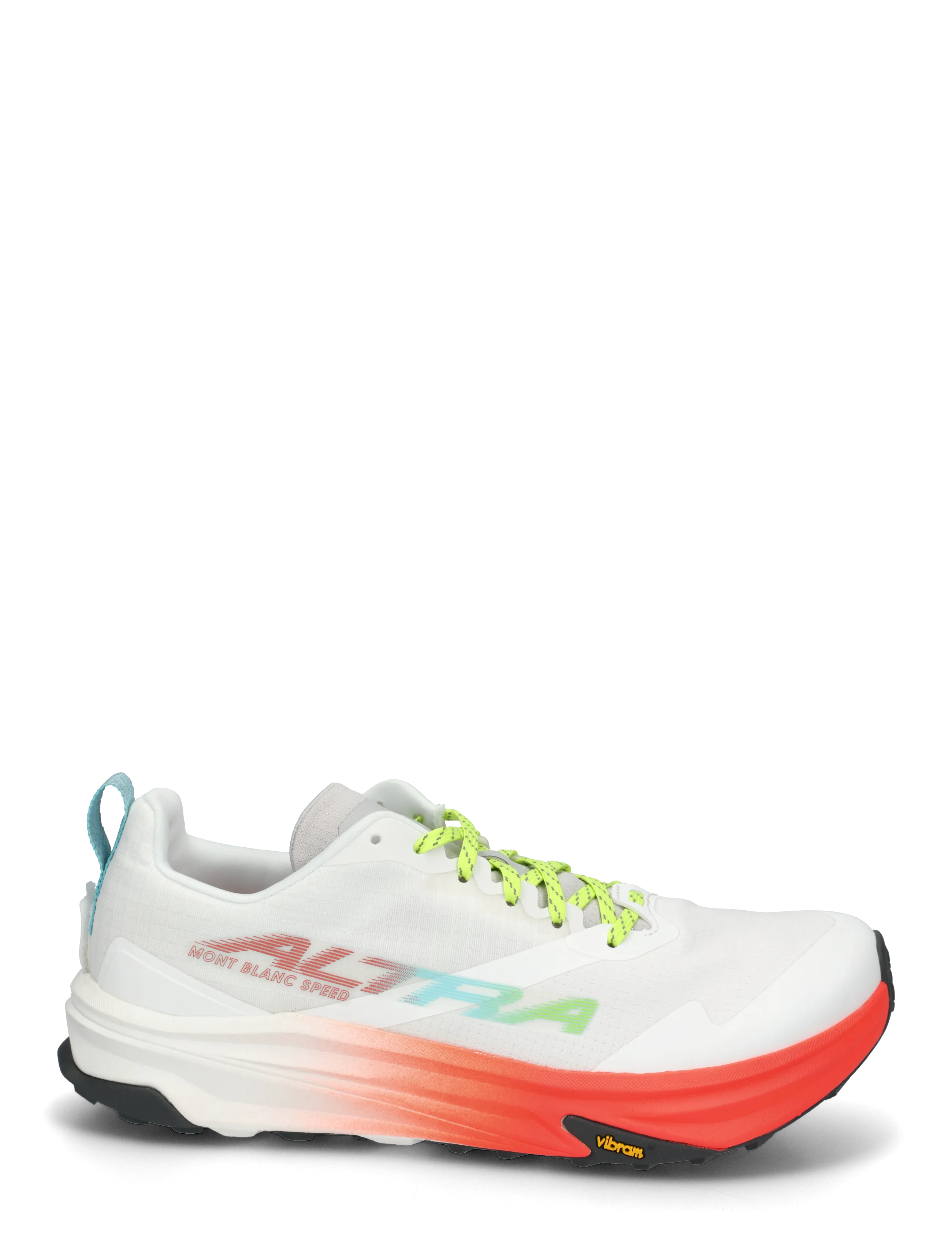 Altra - M MONT BLANC SPEED - laufschuhe - white/fry coral/vpr blu - 2