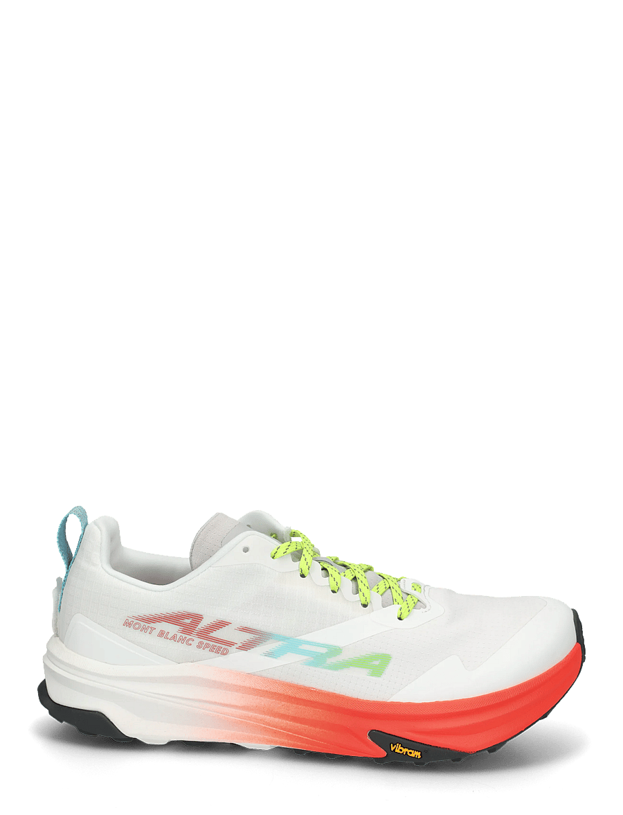 Altra - M MONT BLANC SPEED - laufschuhe - white/fry coral/vpr blu - 2