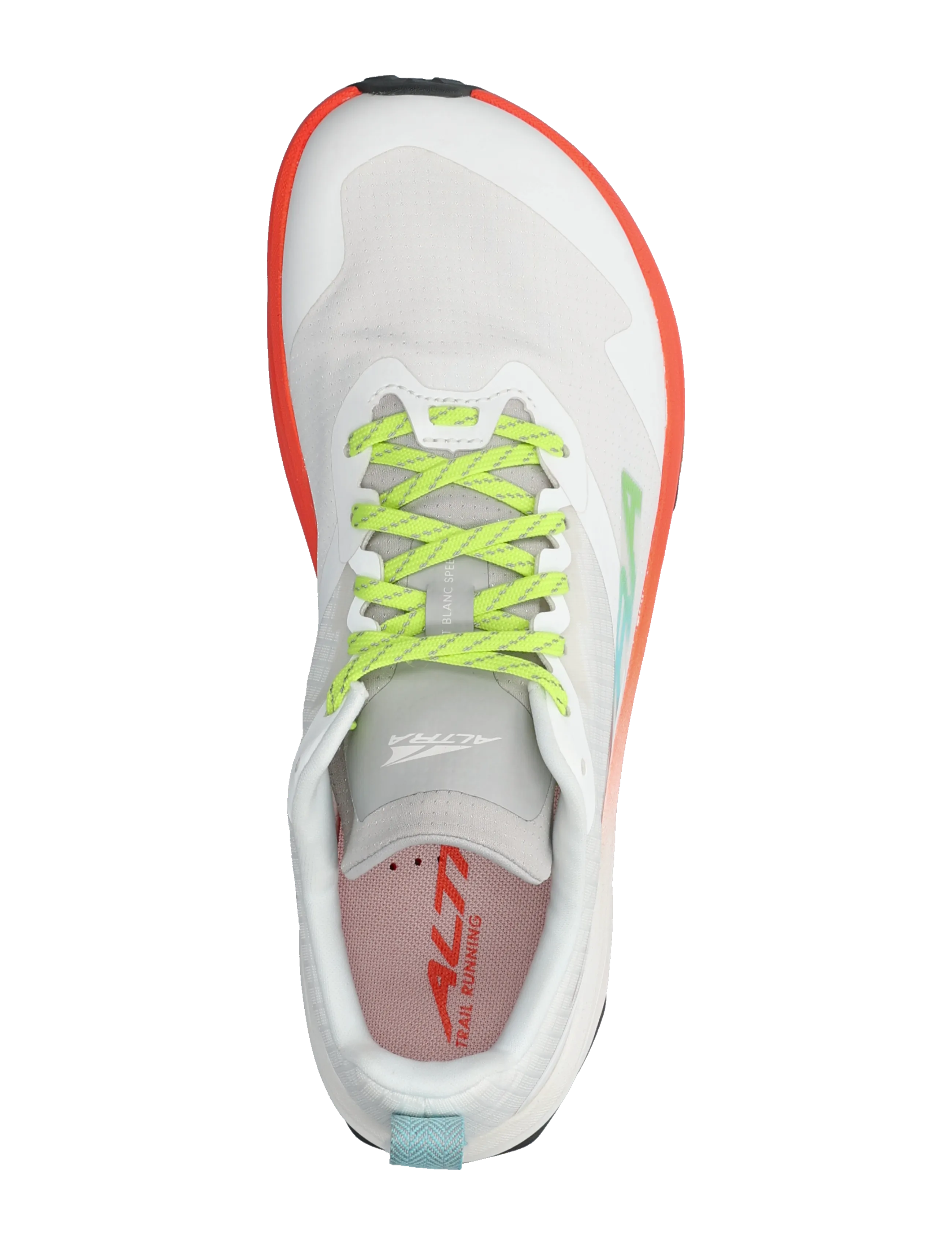 Altra - M MONT BLANC SPEED - löparskor - white/fry coral/vpr blu - 3