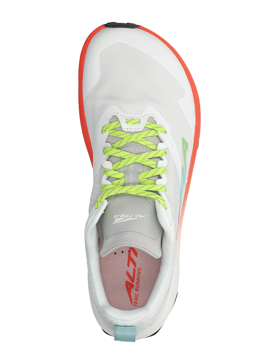 Altra - M MONT BLANC SPEED - löparskor - white/fry coral/vpr blu - 3