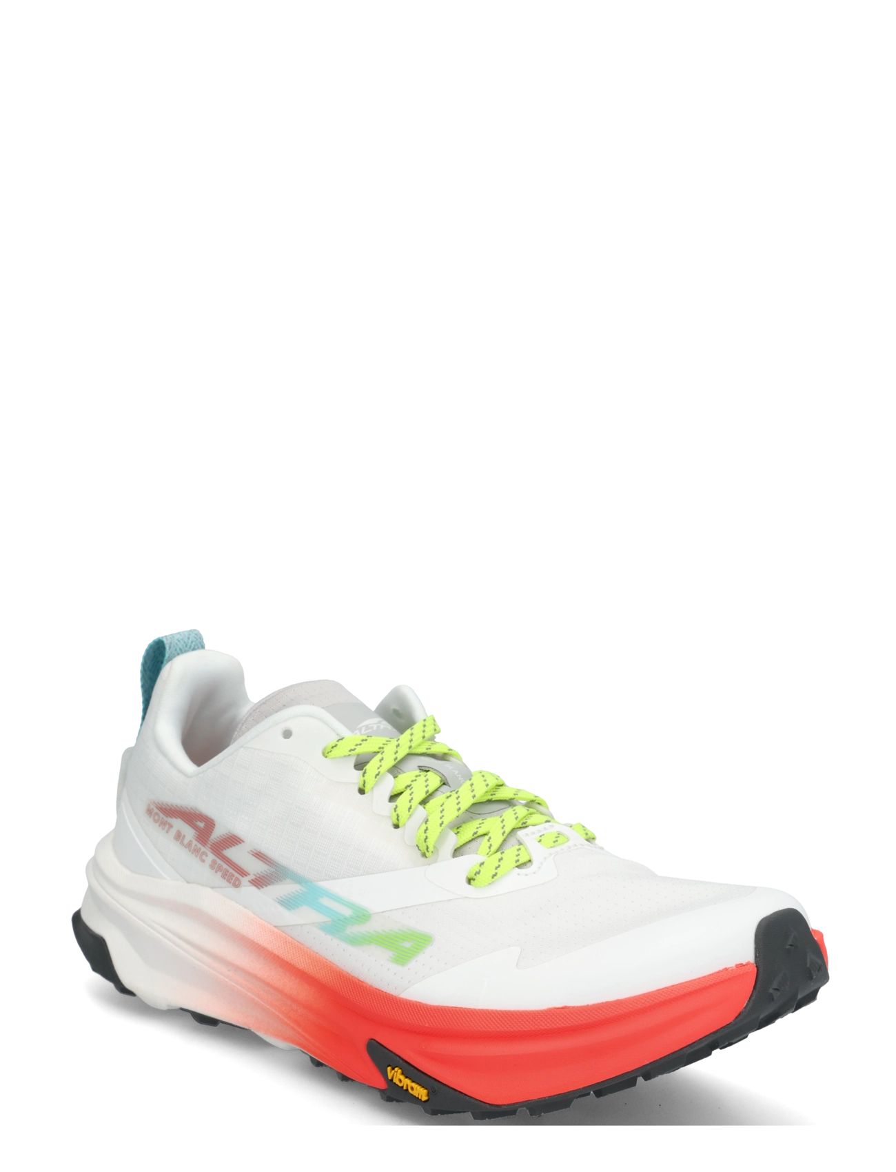 Altra W MONT BLANC SPEED - Løb - WHITE/FRY CORAL/VPR BLU / white