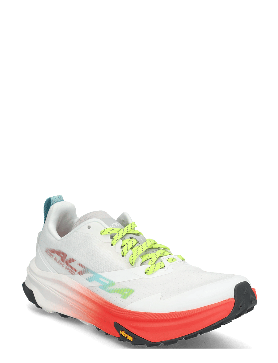 Altra - W MONT BLANC SPEED - jooksujalatsid - white/fry coral/vpr blu - 2