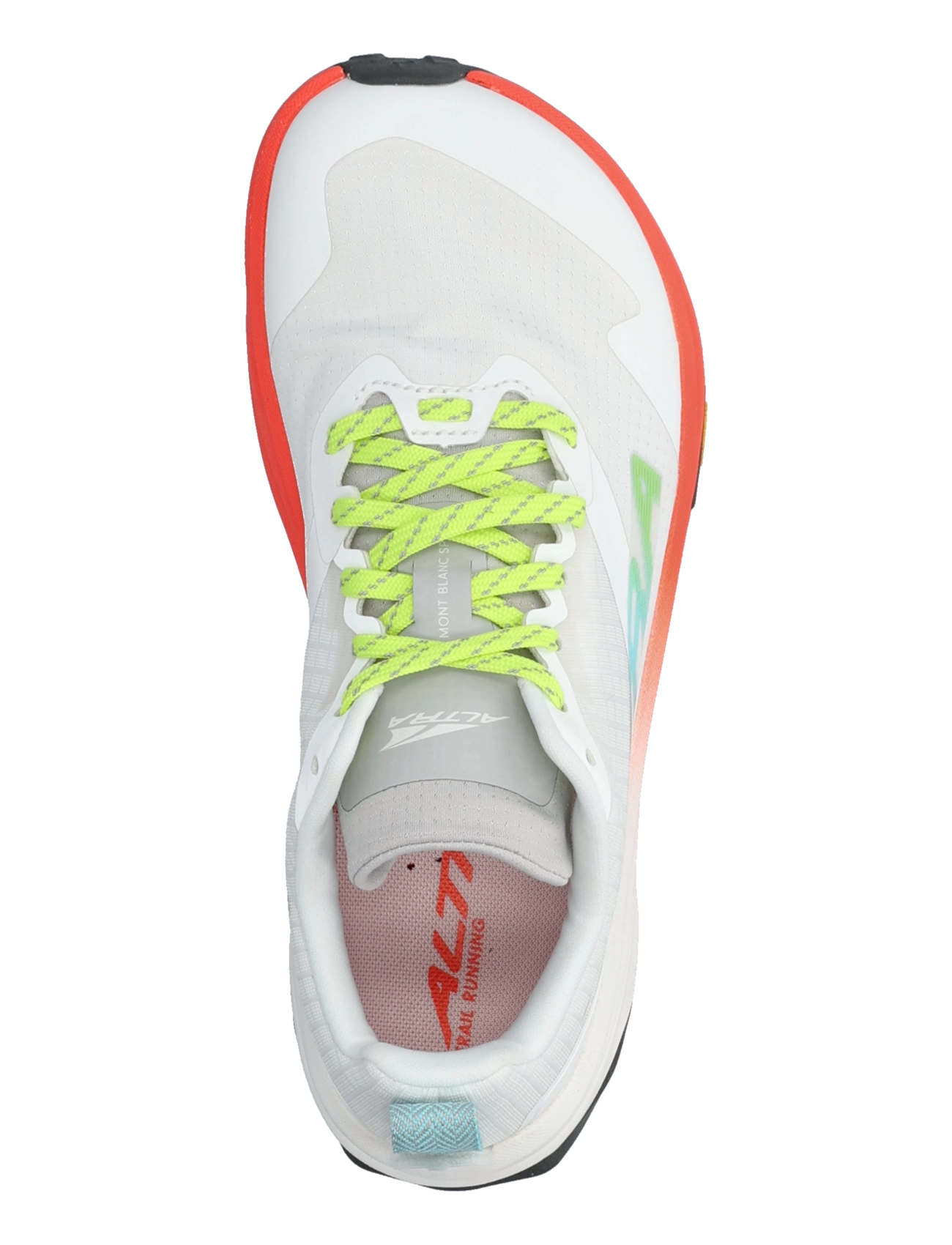 Altra - W MONT BLANC SPEED - løbesko - white/fry coral/vpr blu - 2