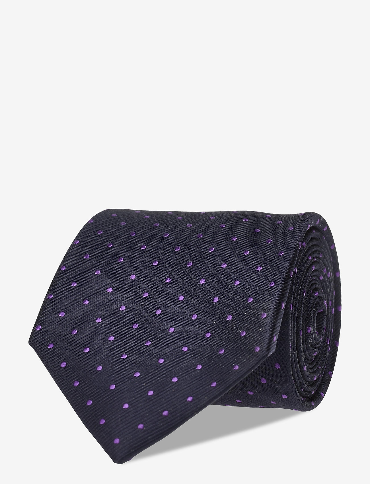 Amanda Christensen - Classic Silk Tie - navy/lilac - 0