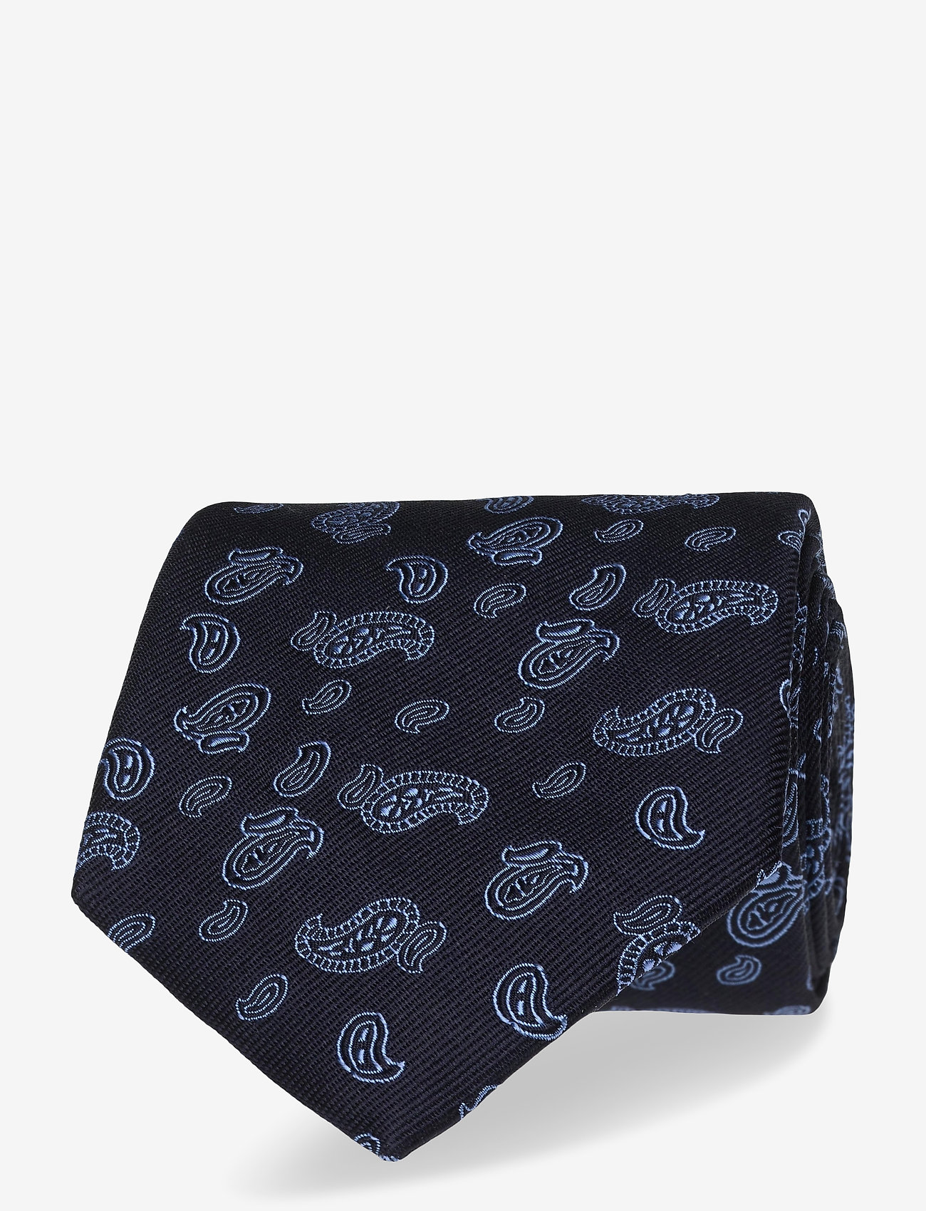 Amanda Christensen - Classic Silk Tie - navy/sky blue - 0