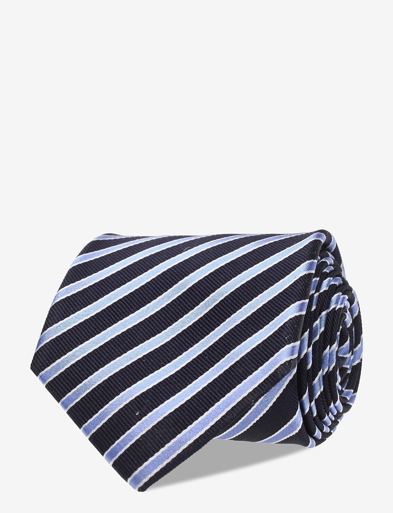 Amanda Christensen - Classic Silk Tie - navy/sky blue - 0