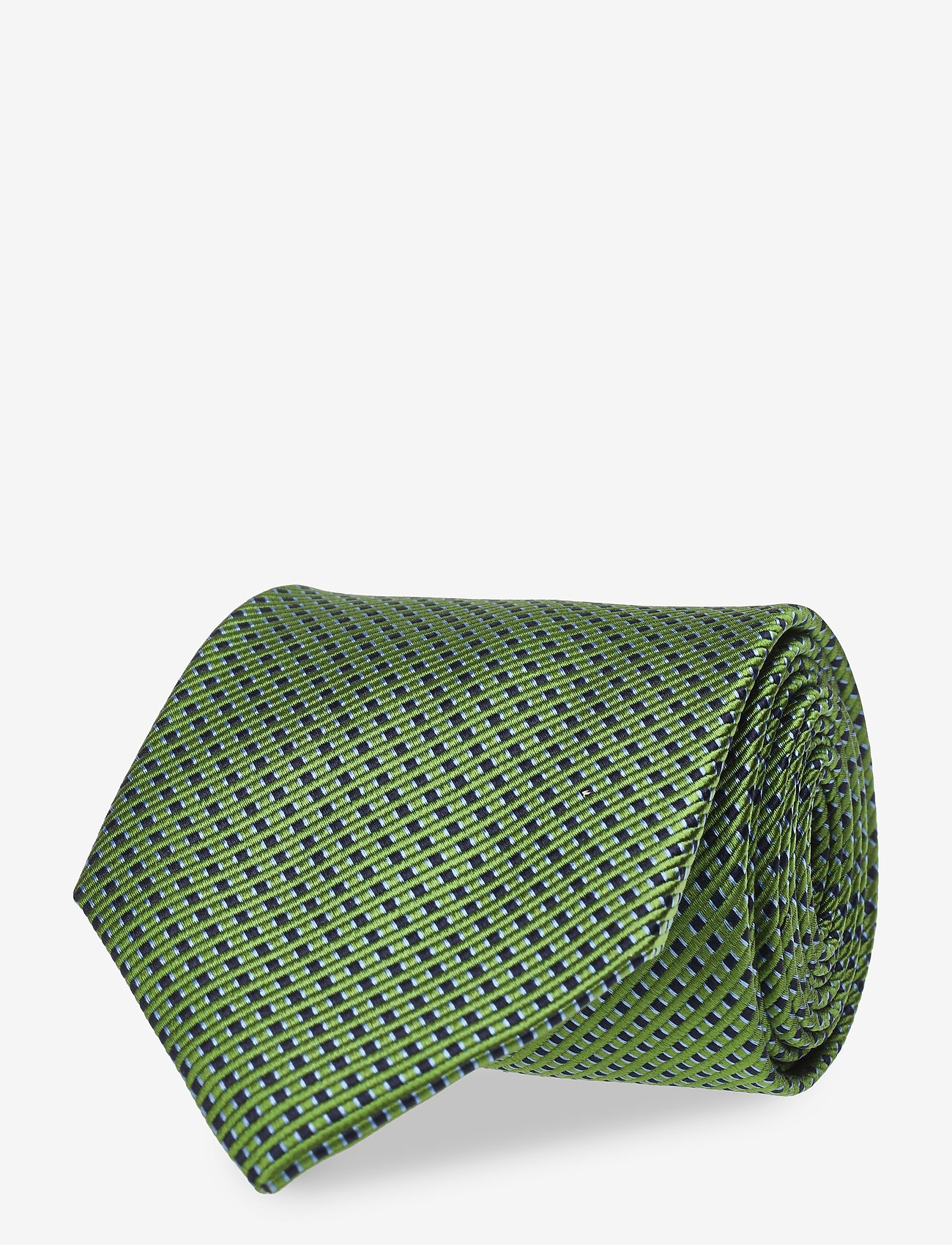Amanda Christensen - Classic Silk Tie - green/navy - 0