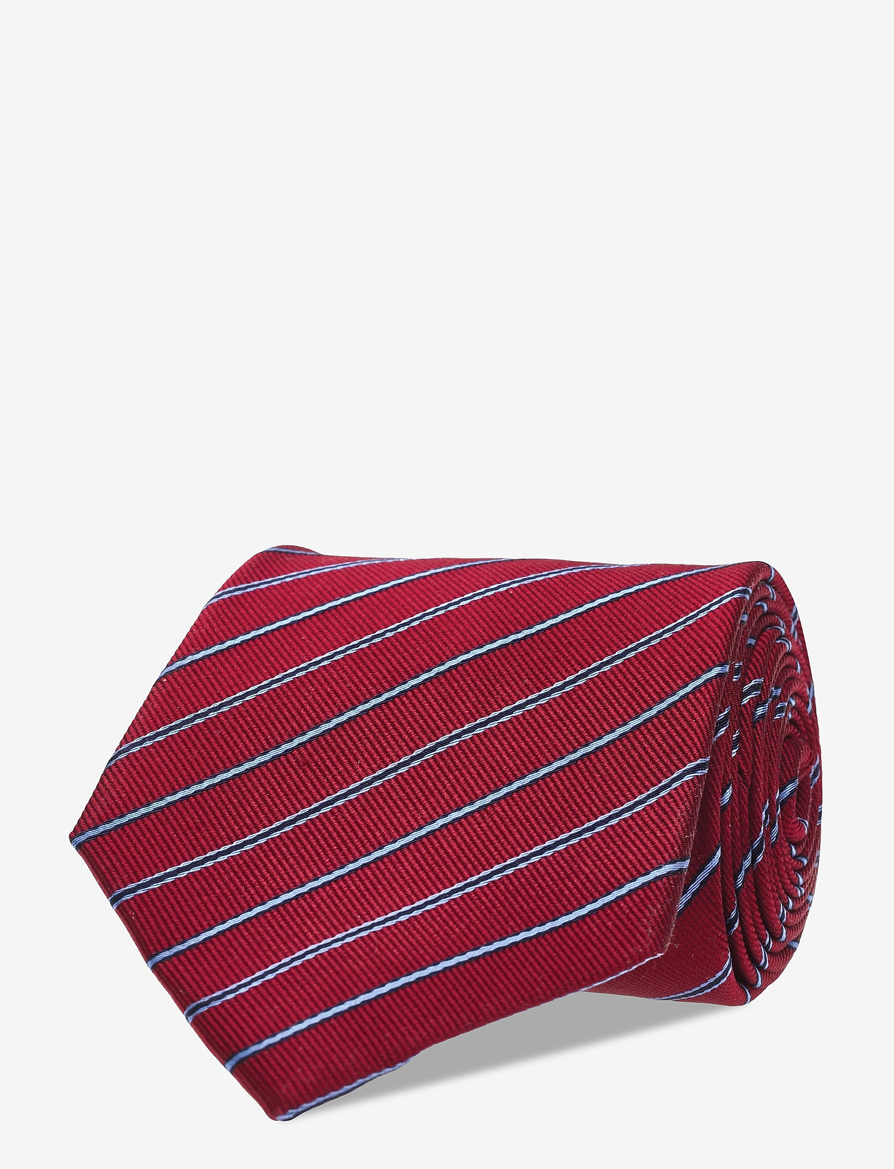 Amanda Christensen - Classic Silk Tie - wine red/navy - 0