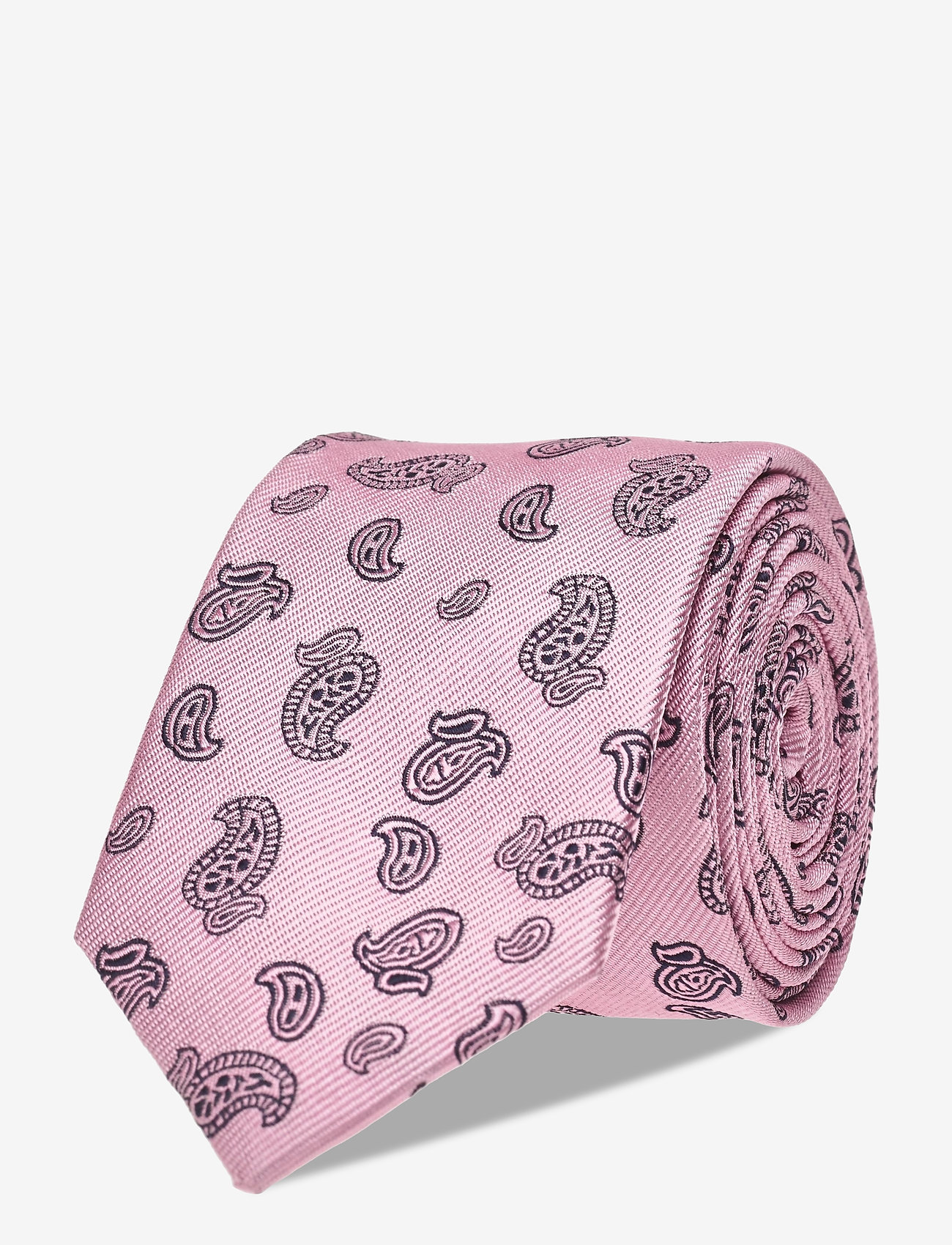 Slim Silk Tie - PINK/NAVY