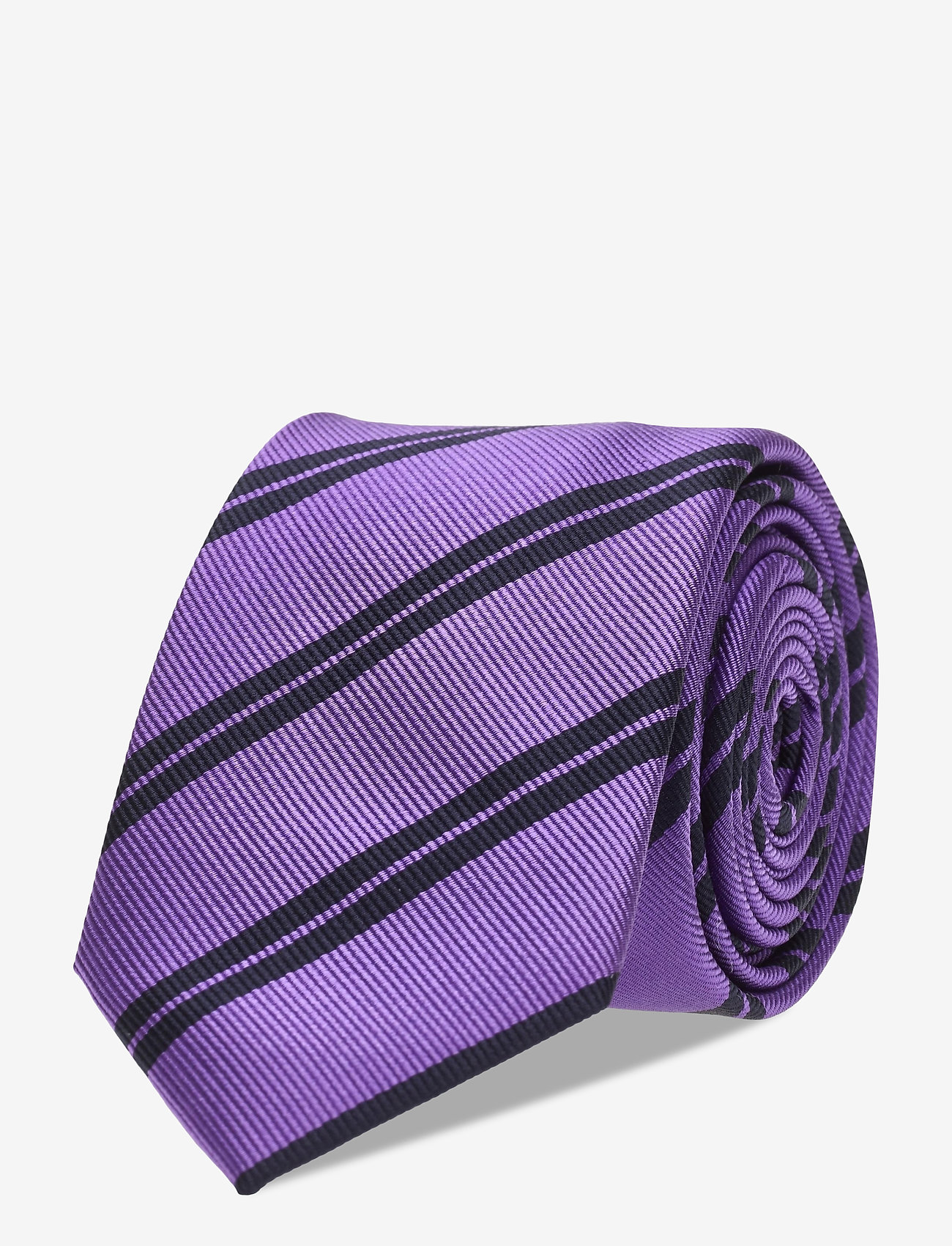 Amanda Christensen - Slim Silk Tie - lilac/navy - 0