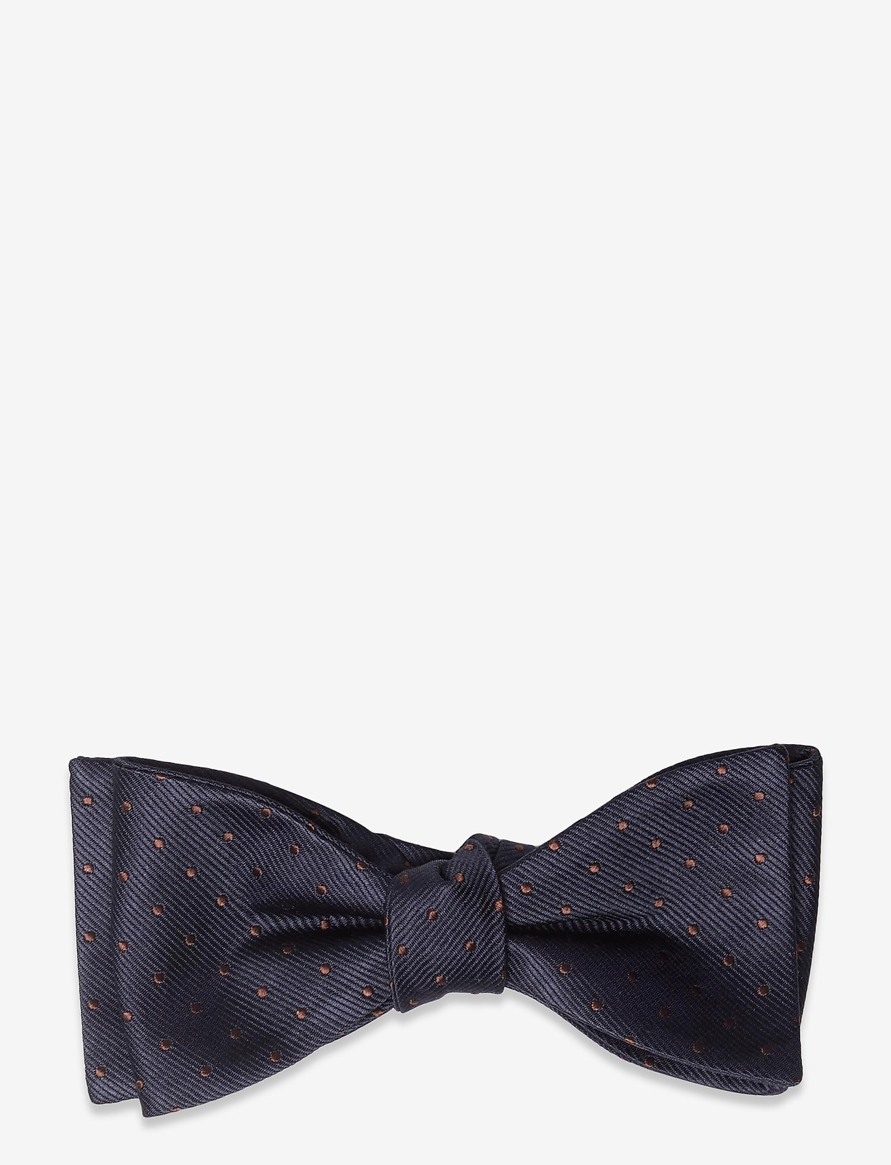 Self Tie Silk - NAVY/BROWN