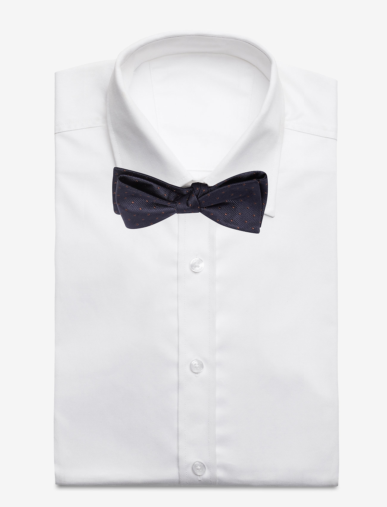 Amanda Christensen - Self Tie Silk - navy/brown - 1