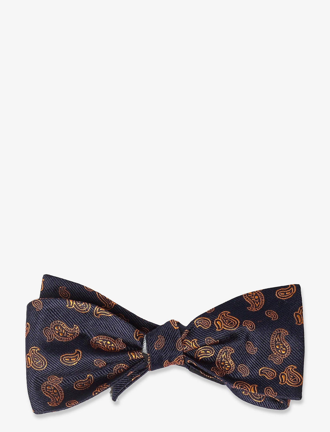 Self Tie Silk - NAVY/ORANGE