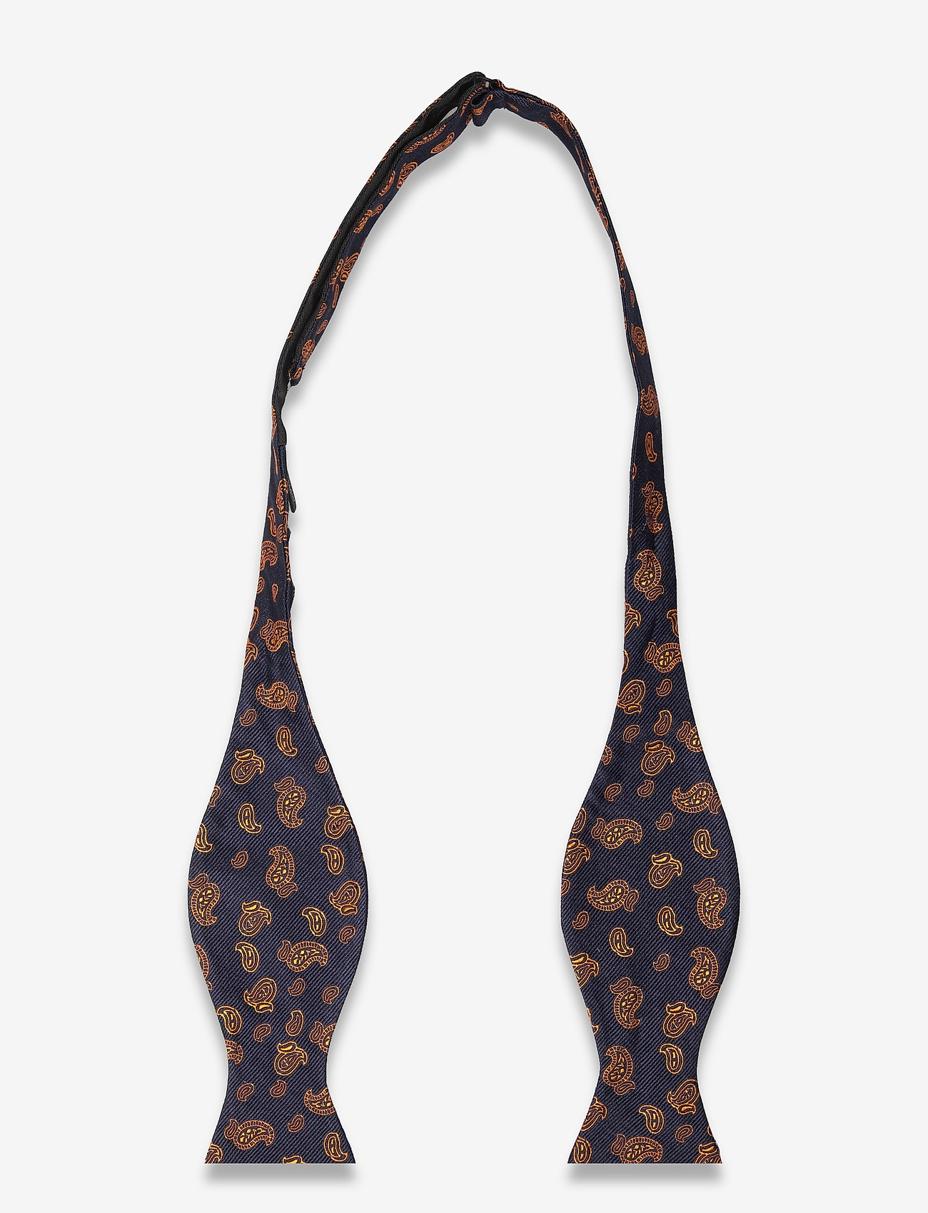 Amanda Christensen - Self Tie Silk - navy/orange - 1