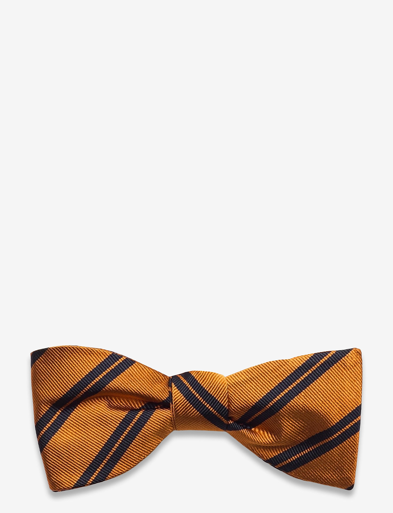Self Tie Silk - ORANGE/NAVY