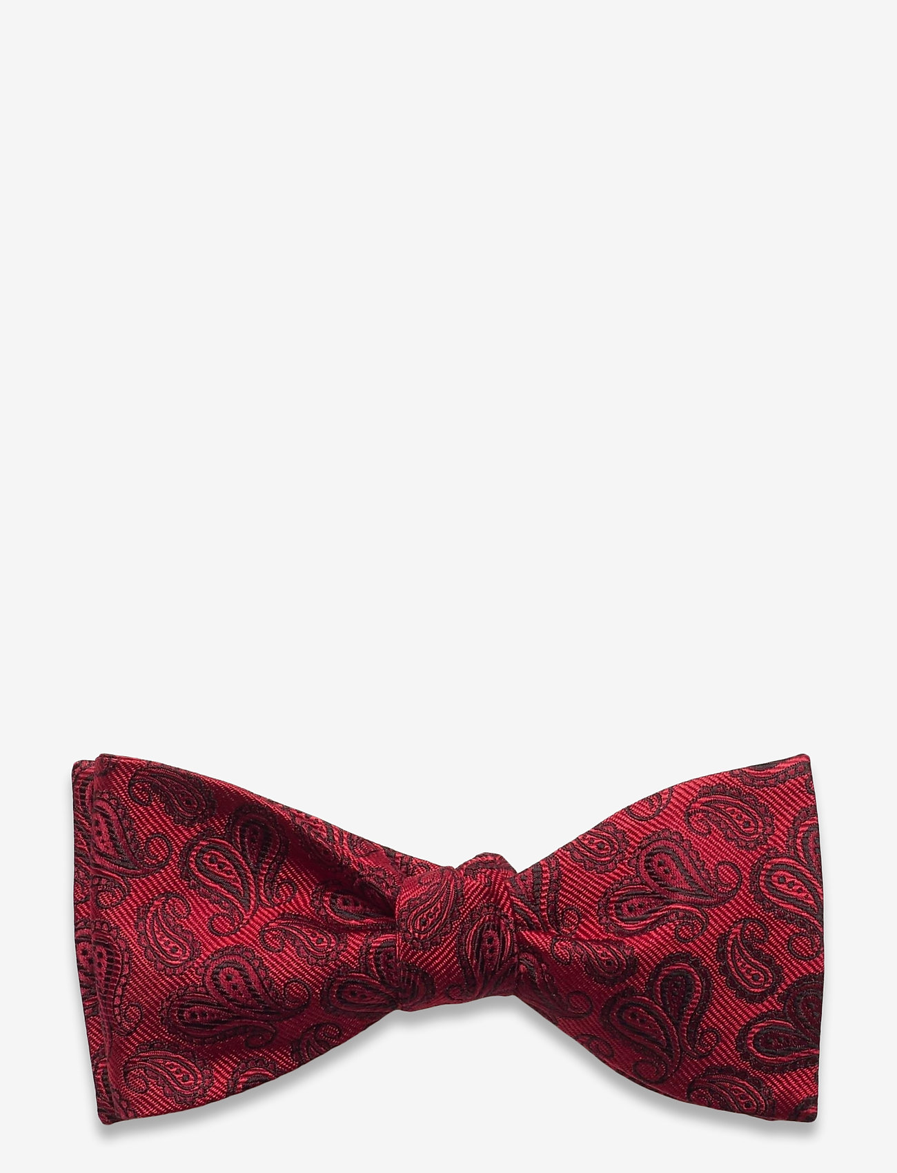 SELF TIE SILK - RED/BLACK