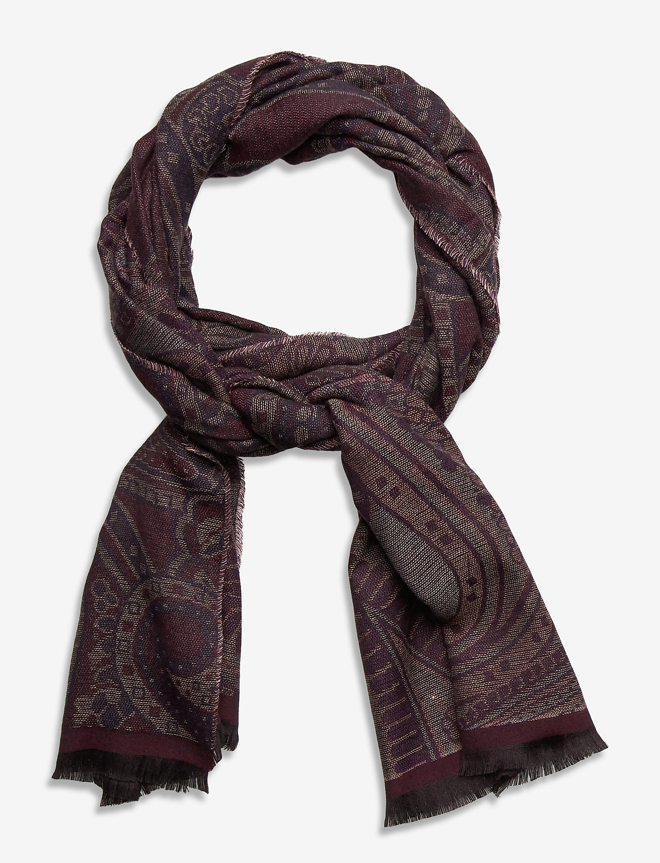 SCARF - WINE RED