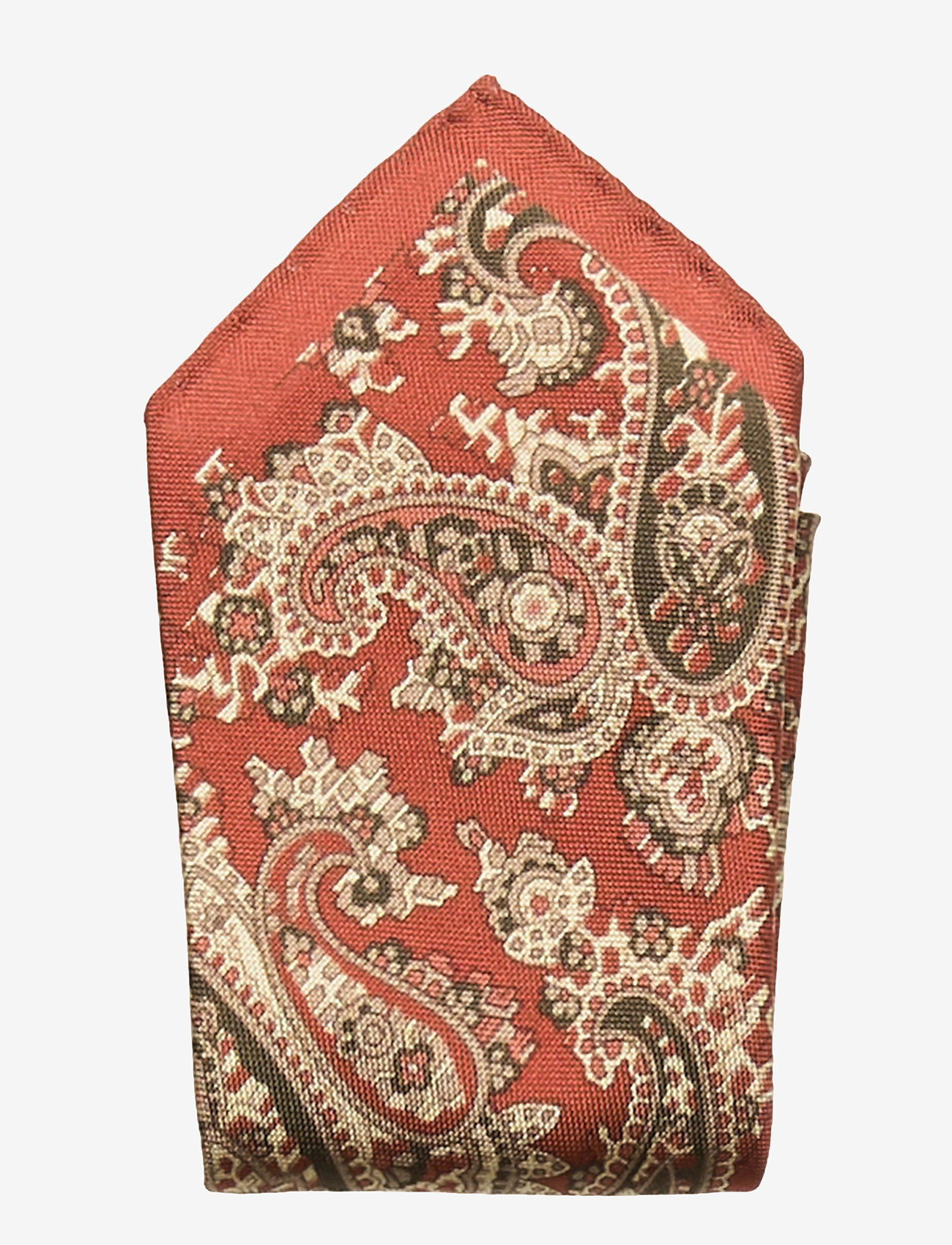 Amanda Christensen - Pocket Square - burnt orange - 0