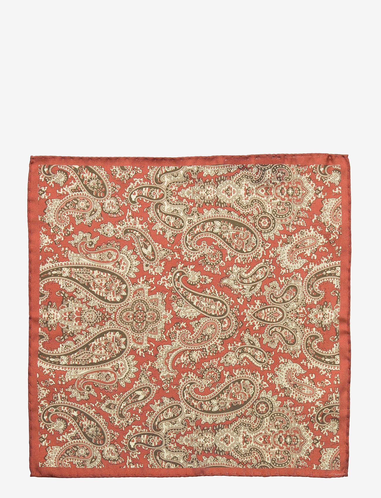 Amanda Christensen - Pocket Square - burnt orange - 1