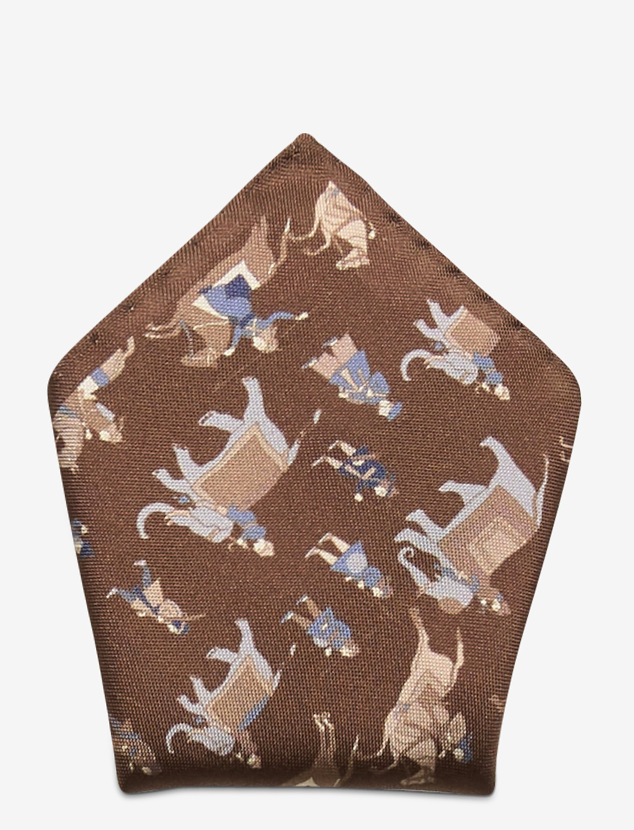 Amanda Christensen - Printed Pocket Square - brown - 0