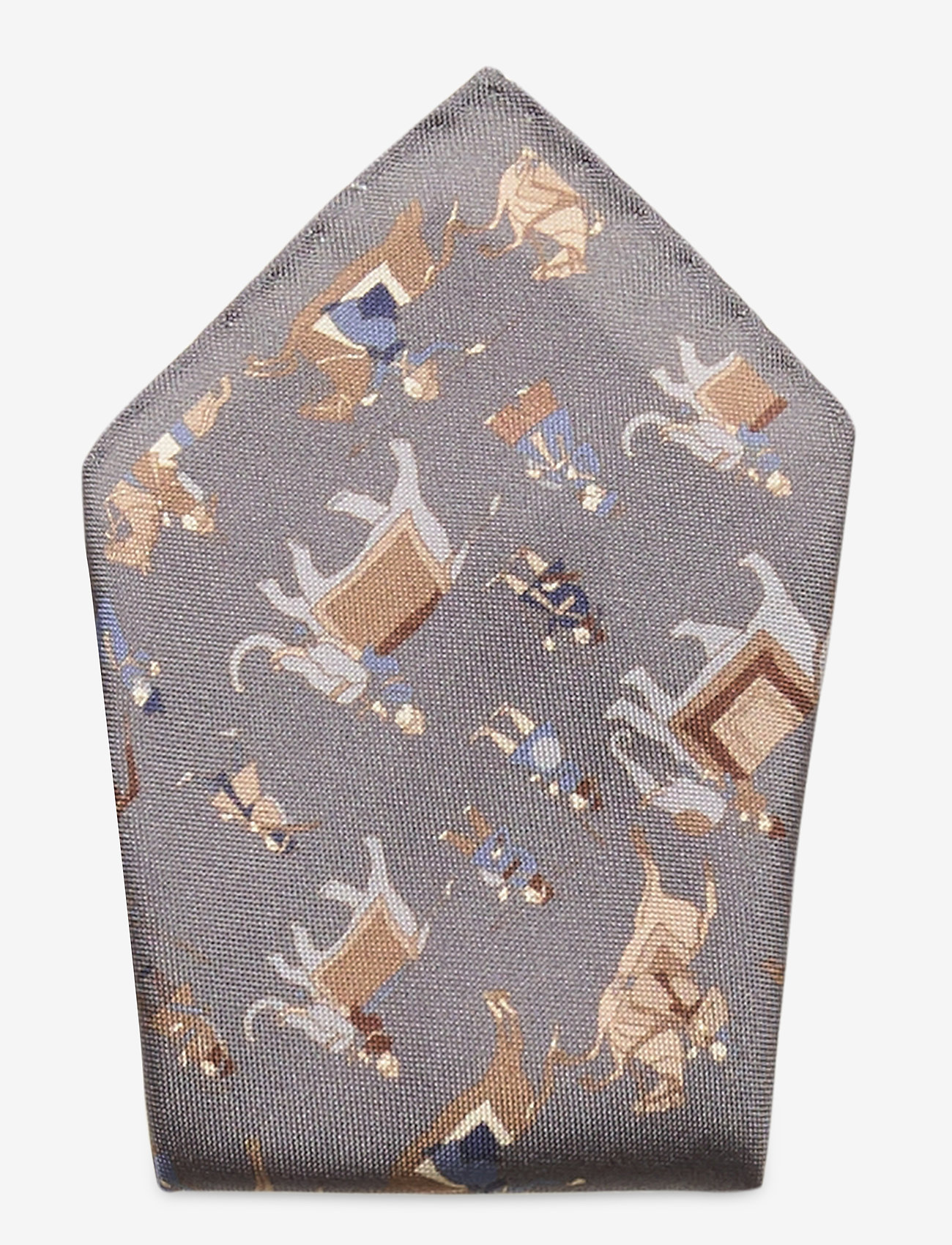 Printed Pocket Square - GREY