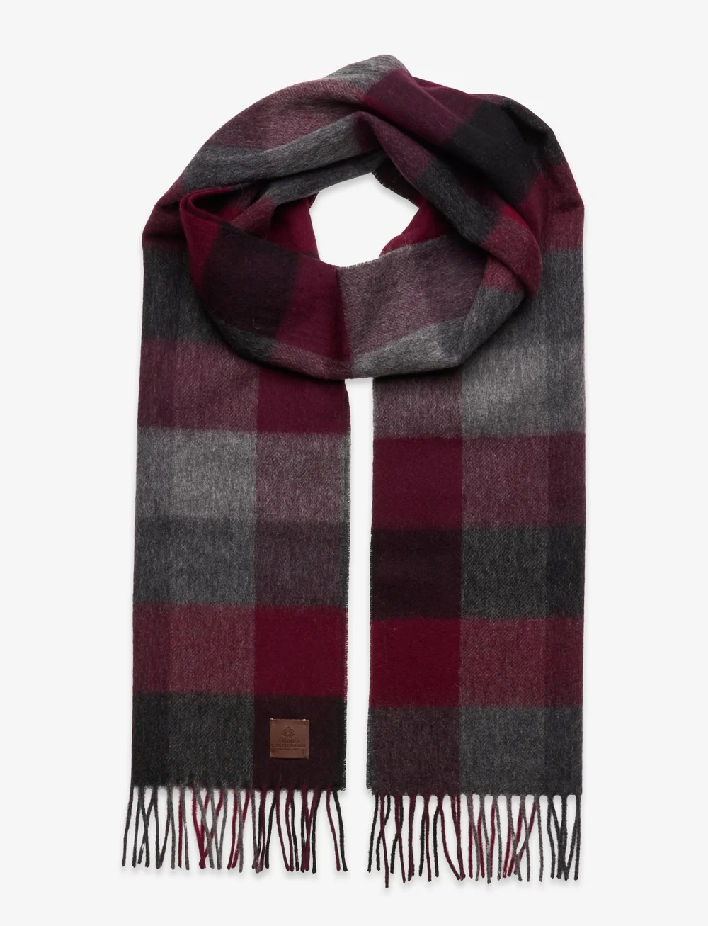 Amanda Christensen - Scarf - halstørklæder - bordeaux - 0