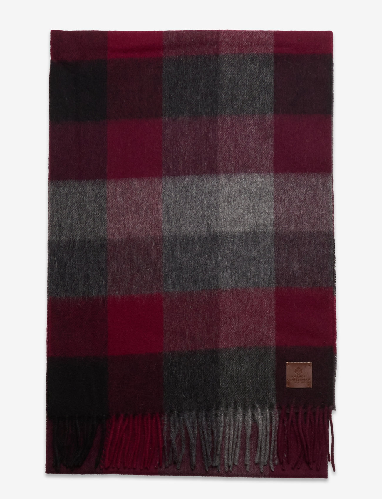 Amanda Christensen - Scarf - halsdukar - bordeaux - 1