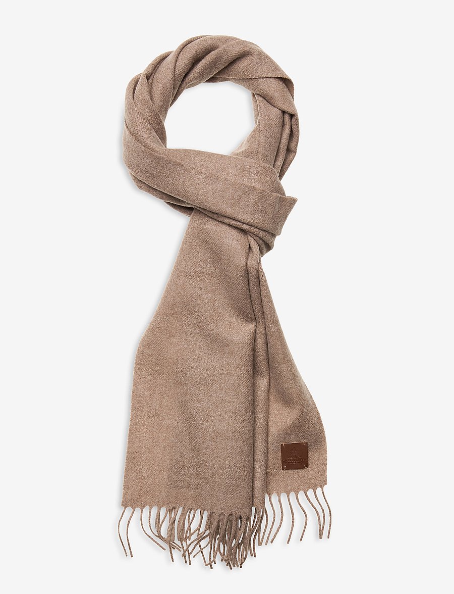 Amanda Christensen - Scarf - talvesallid - beige melange - 0