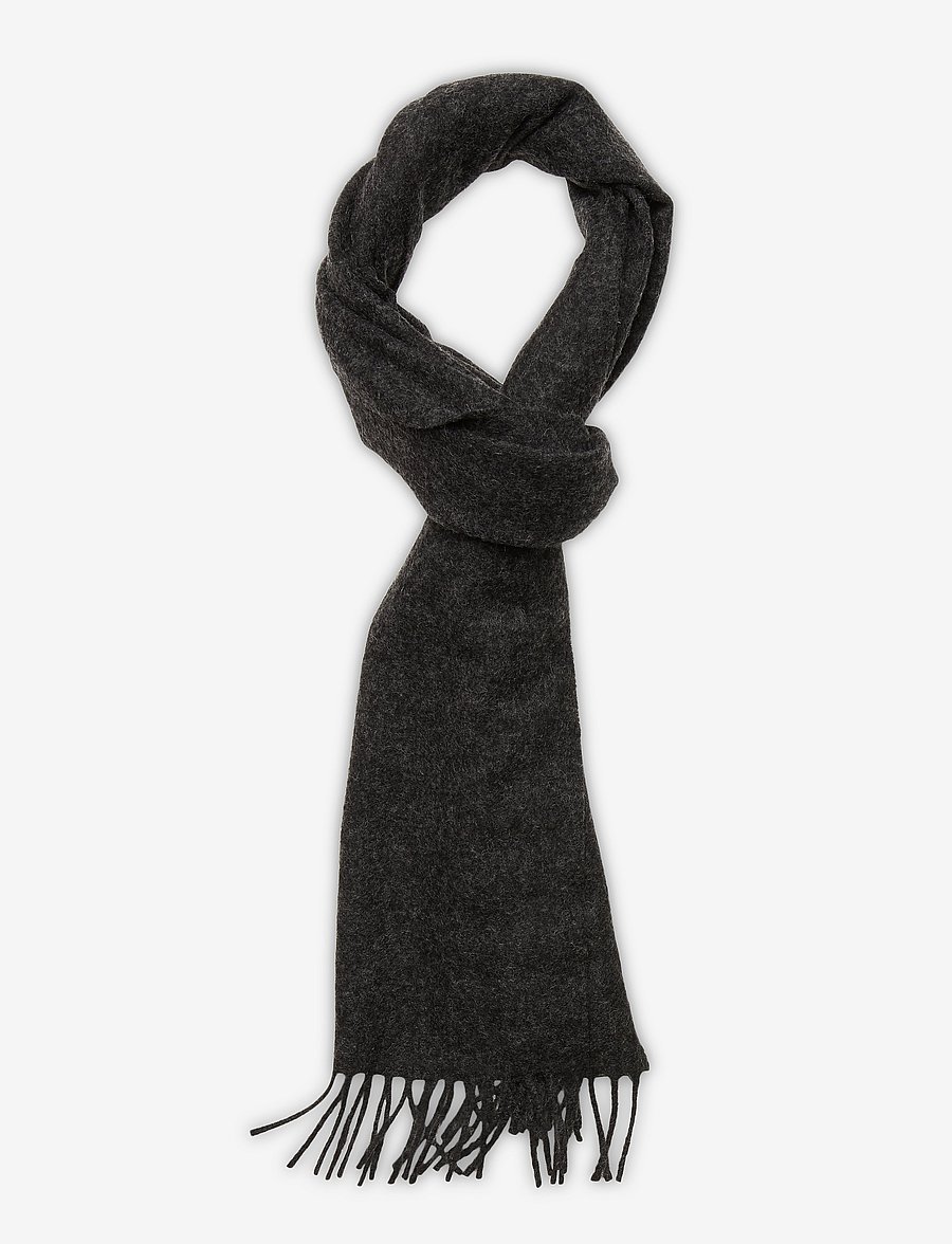 Amanda Christensen - Scarf - talvesallid - dark grey melange - 0
