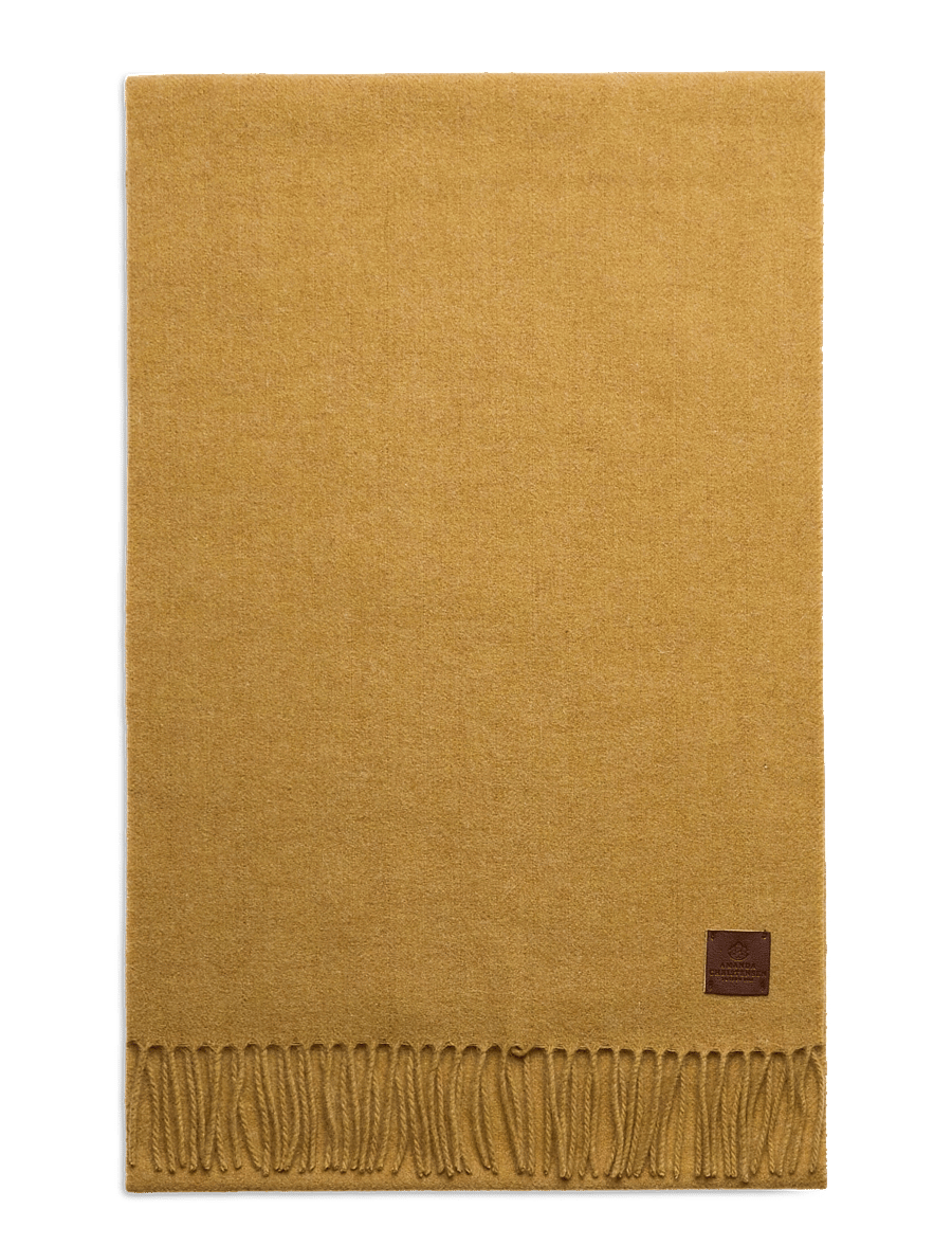 Amanda Christensen - Scarf - talvesallid - mustard melange - 1