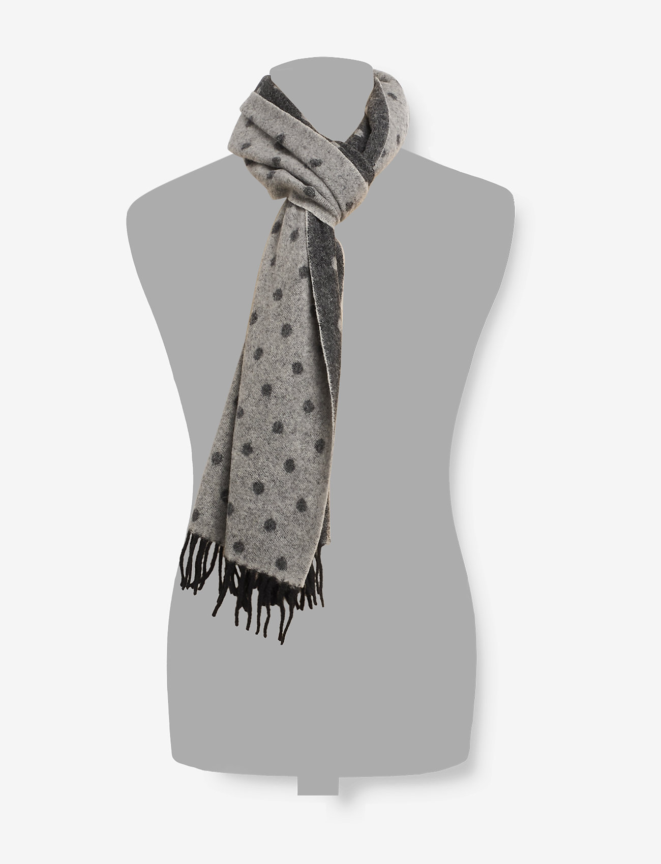 Amanda Christensen - Double Face Scarf - black - 1