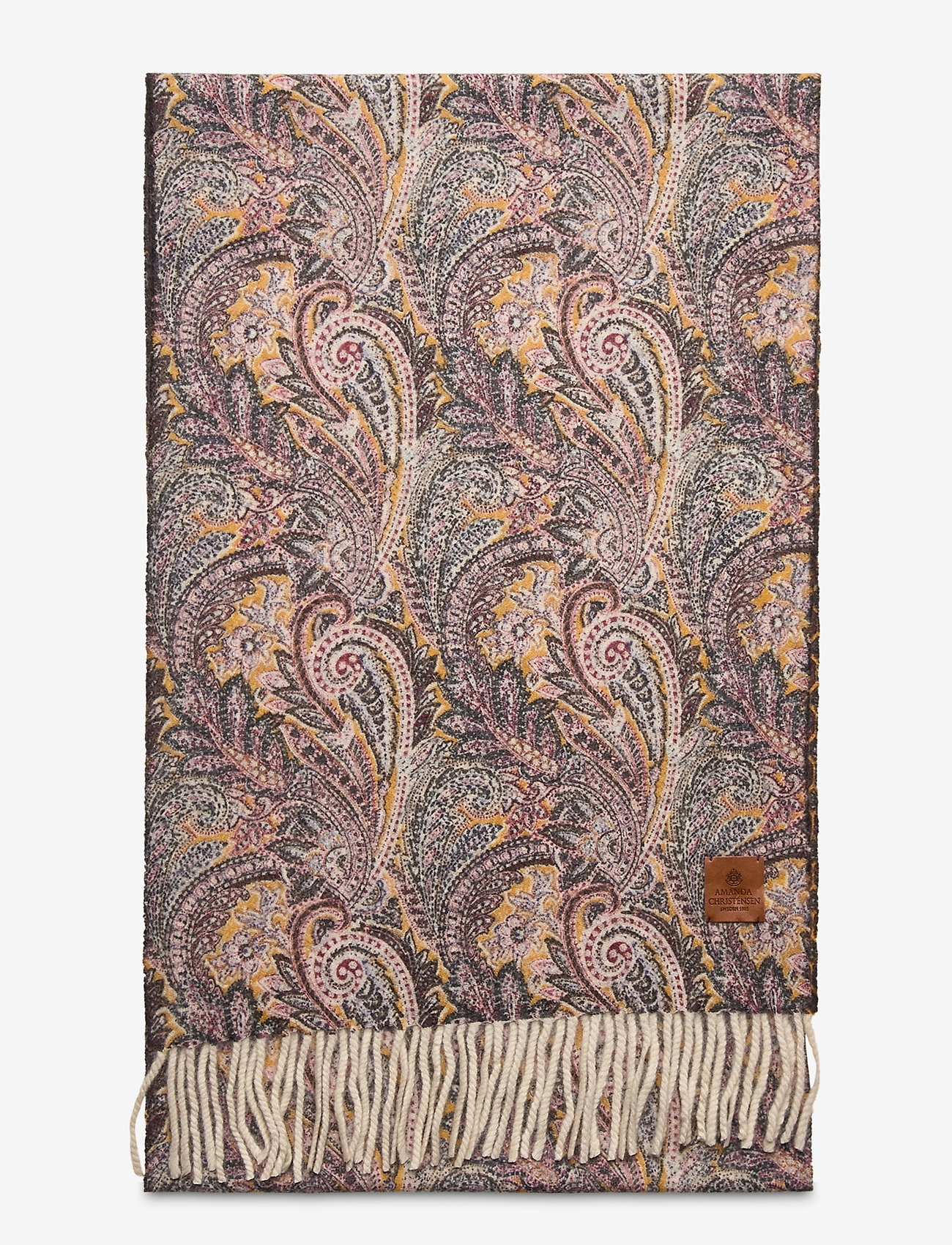 Amanda Christensen - Double Face Scarf - dark yellow - 1
