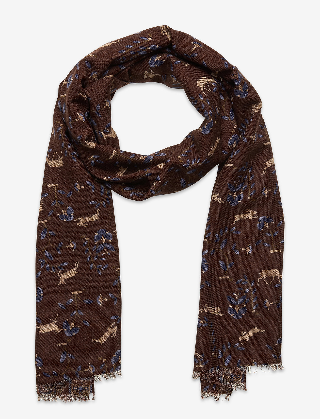 Amanda Christensen - Double Face Scarf - brown - 0