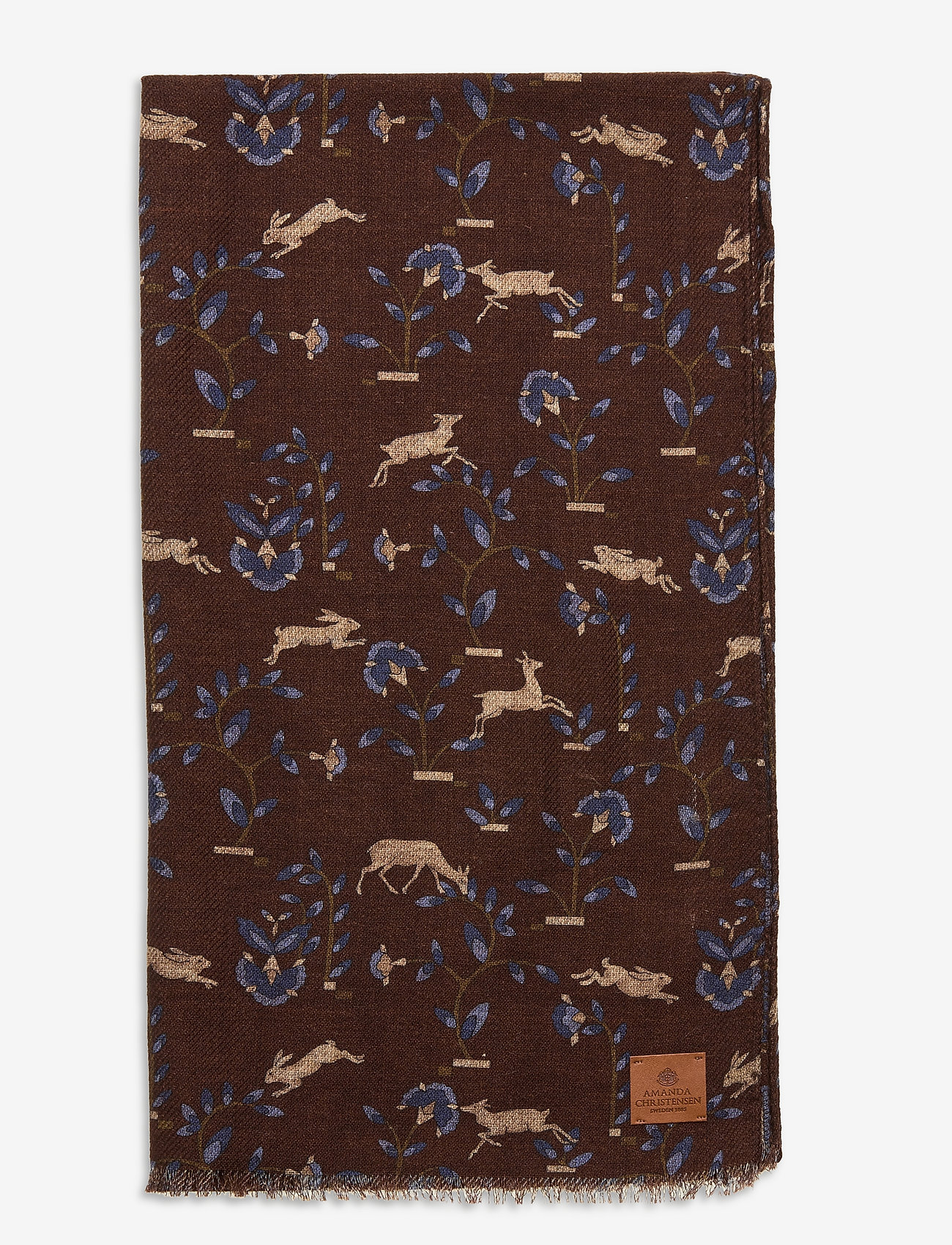 Amanda Christensen - Double Face Scarf - brown - 1