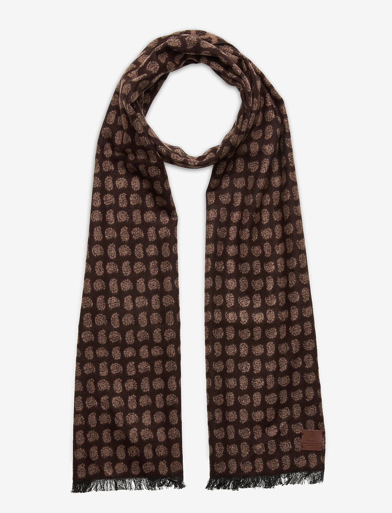Amanda Christensen - Double Face Scarf - brown - 0