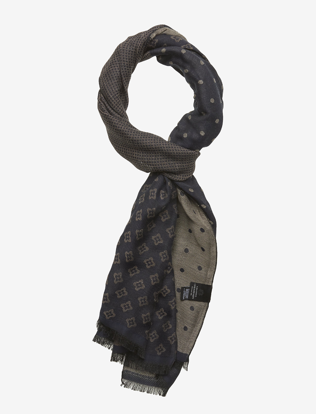 Amanda Christensen - Woven Single Scarf - navy - 0