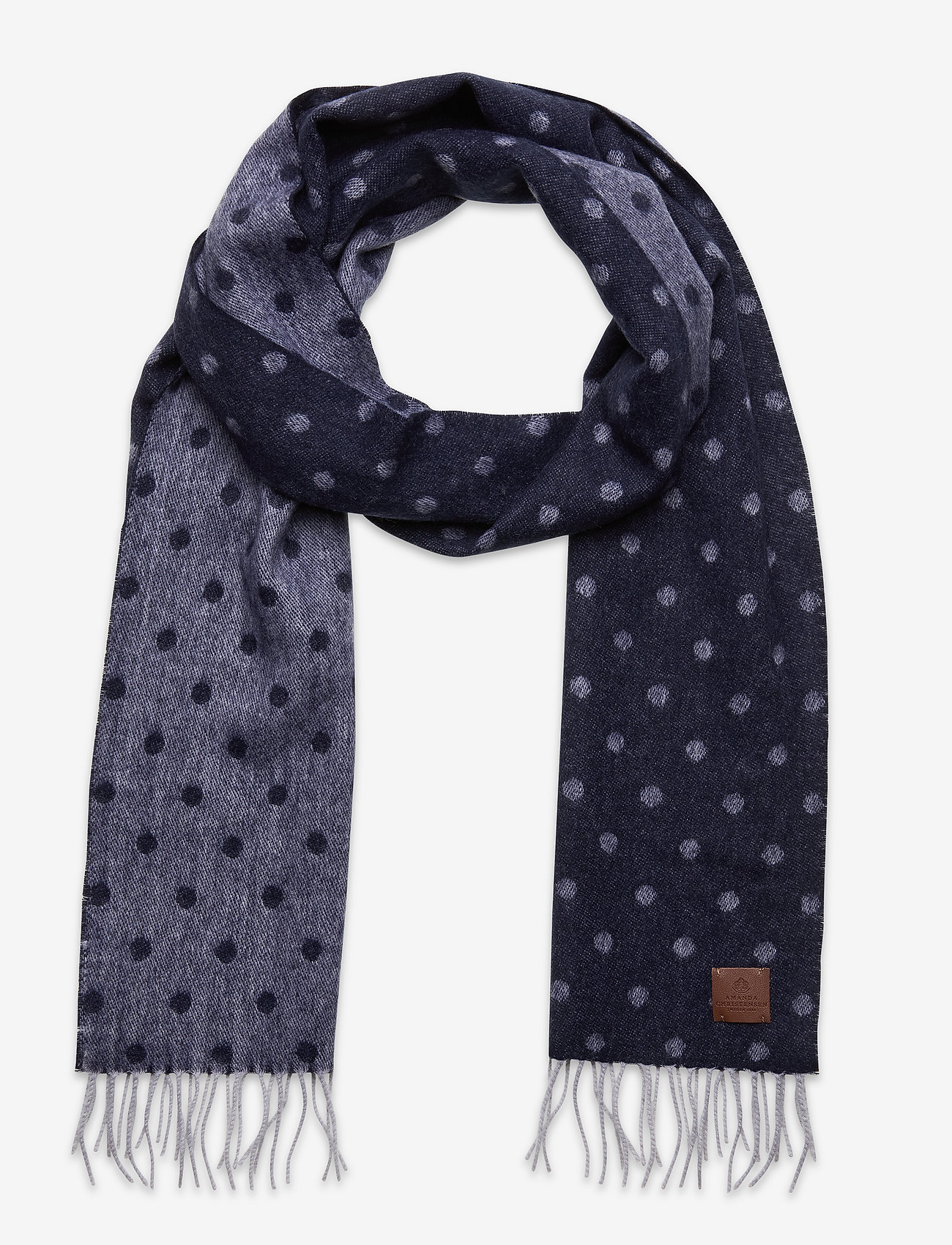 Amanda Christensen - Double Face Scarf - navy - 0