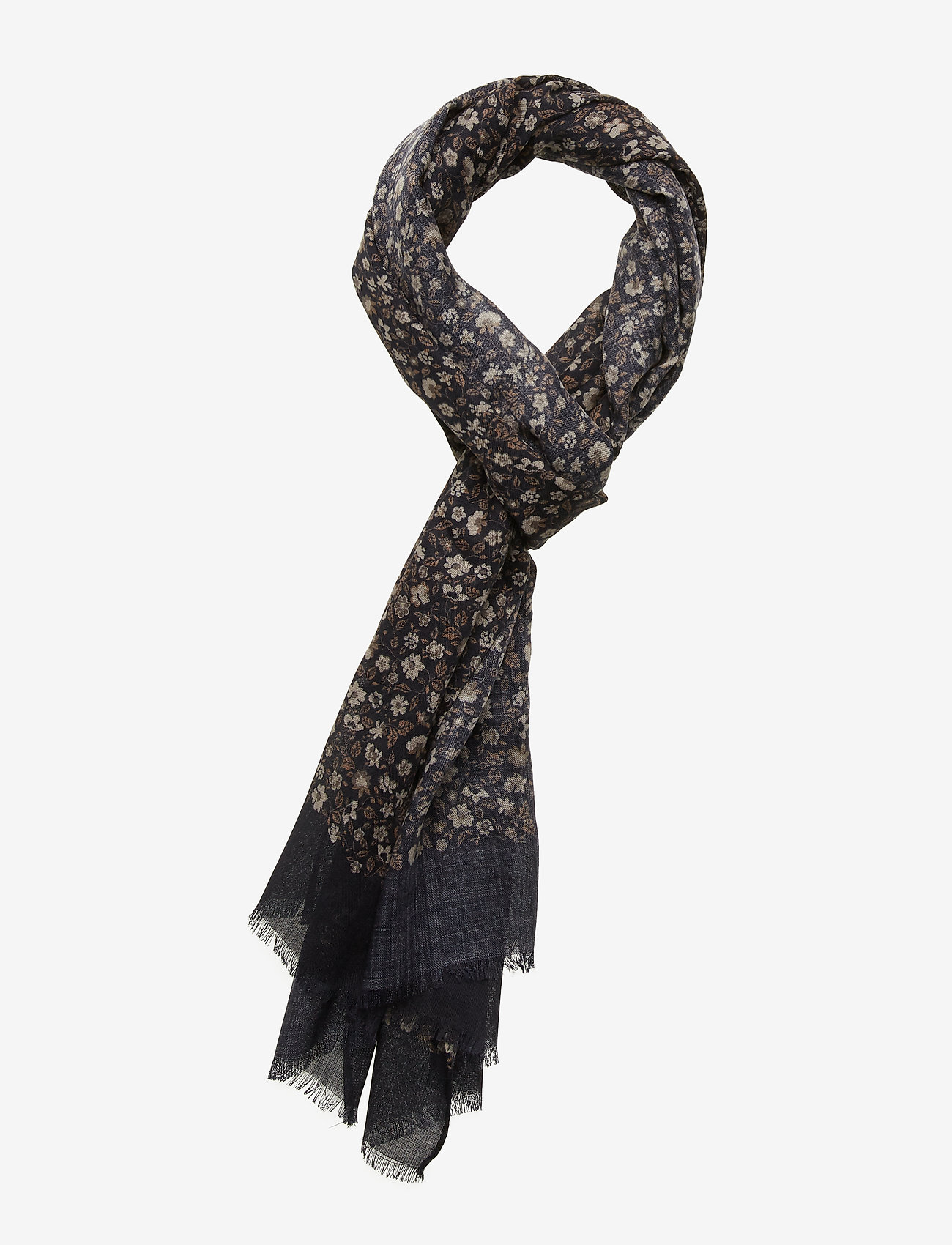 Amanda Christensen - Printed Single Scarf - navy - 0
