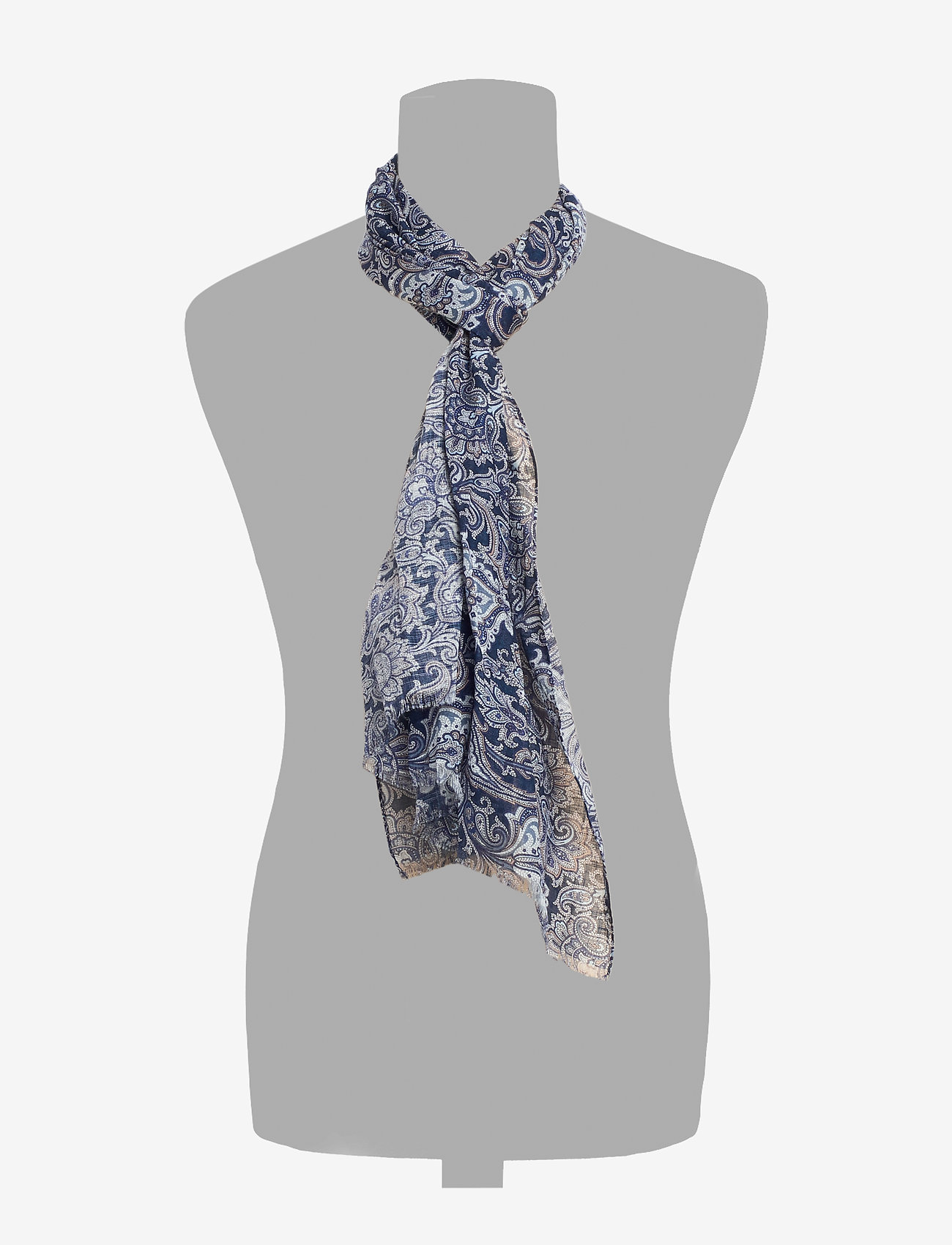 Amanda Christensen - Single Scarf - navy melange - 1